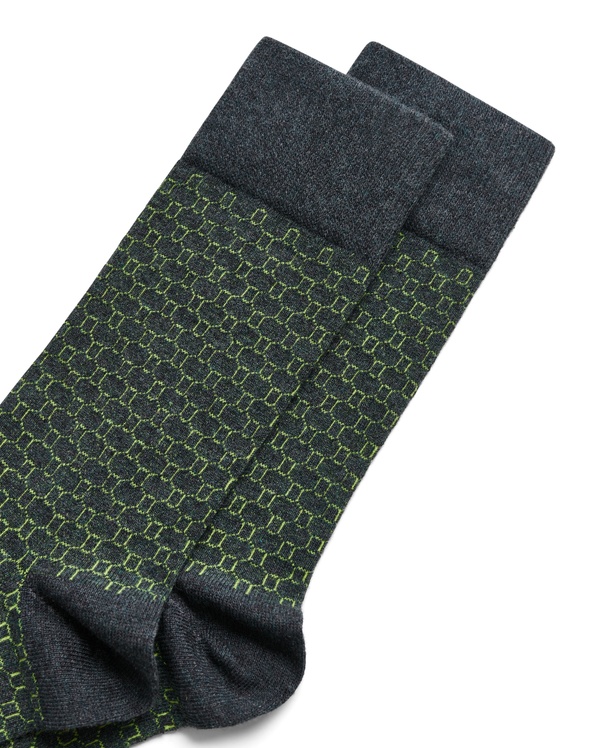ECCO® chaussettes mi-hautes pour homme - Gris - Detail-1