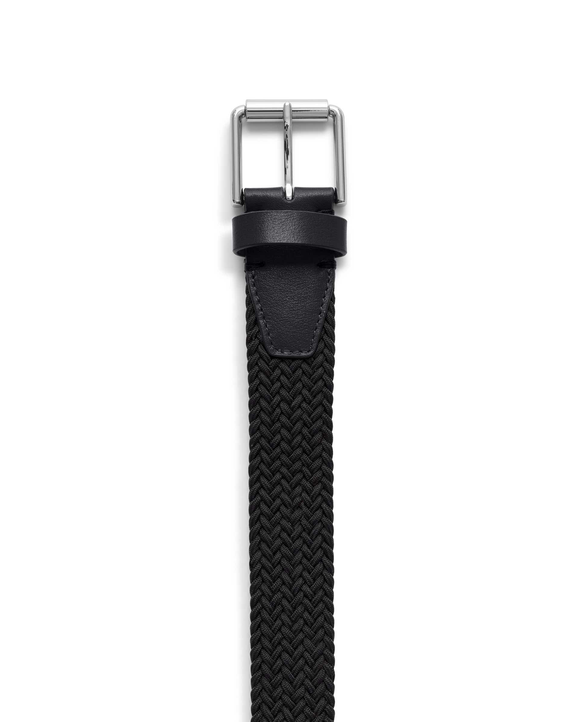 ECCO GOLF BRAIDED BELT - Black - Detail-1