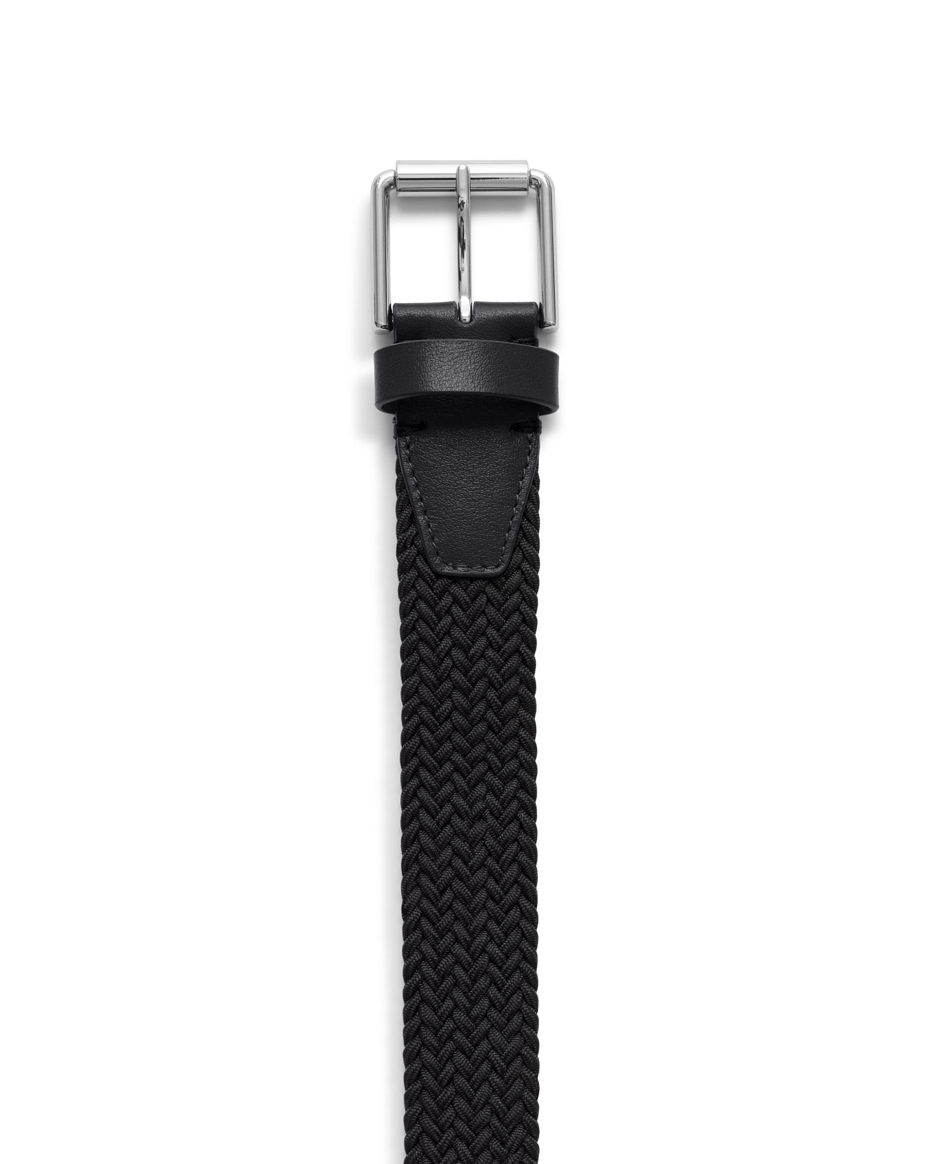 ECCO Belts Golf Braided メンズ テキスタイルベルト - ブラック - Detail-1
