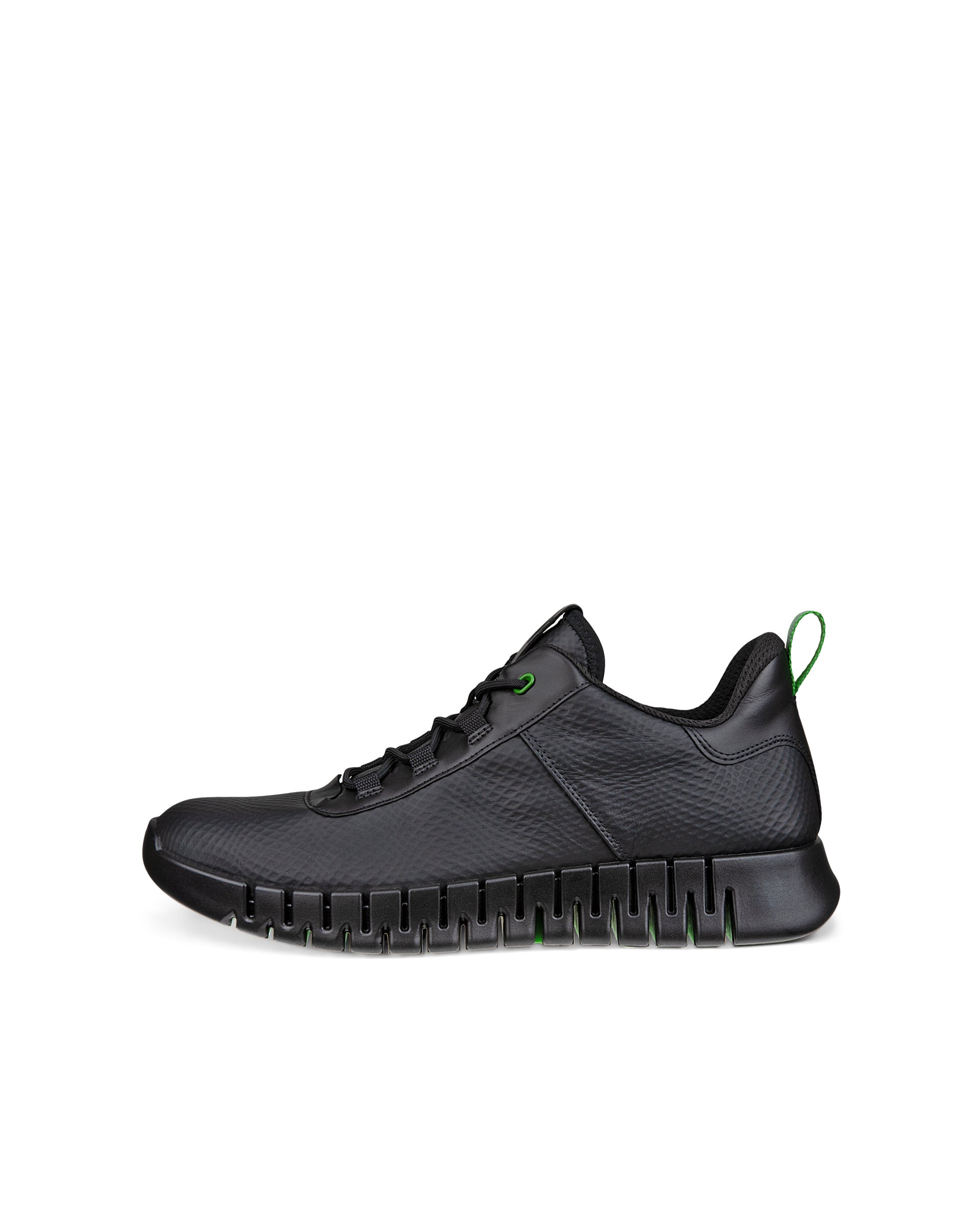 ECCO® Gruuv baskets en cuir pour homme - Noir - Outside