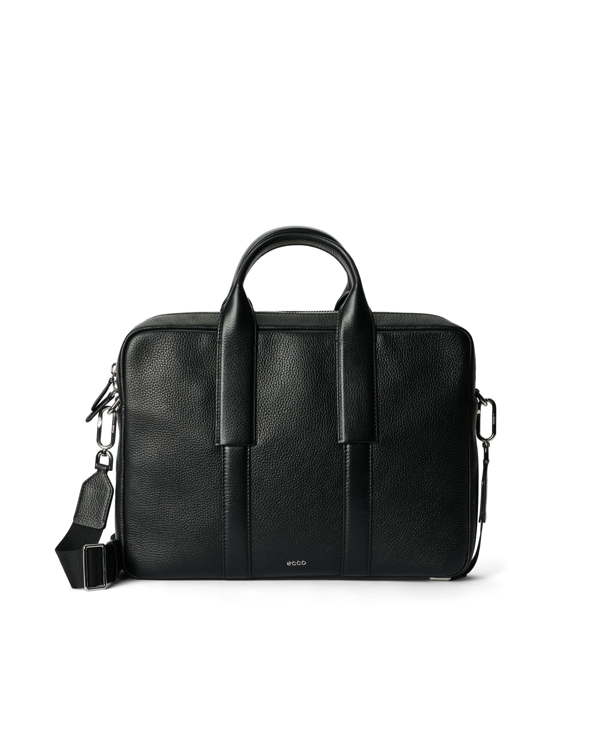 ECCO® City Leather Laptop Bag - Black - Main
