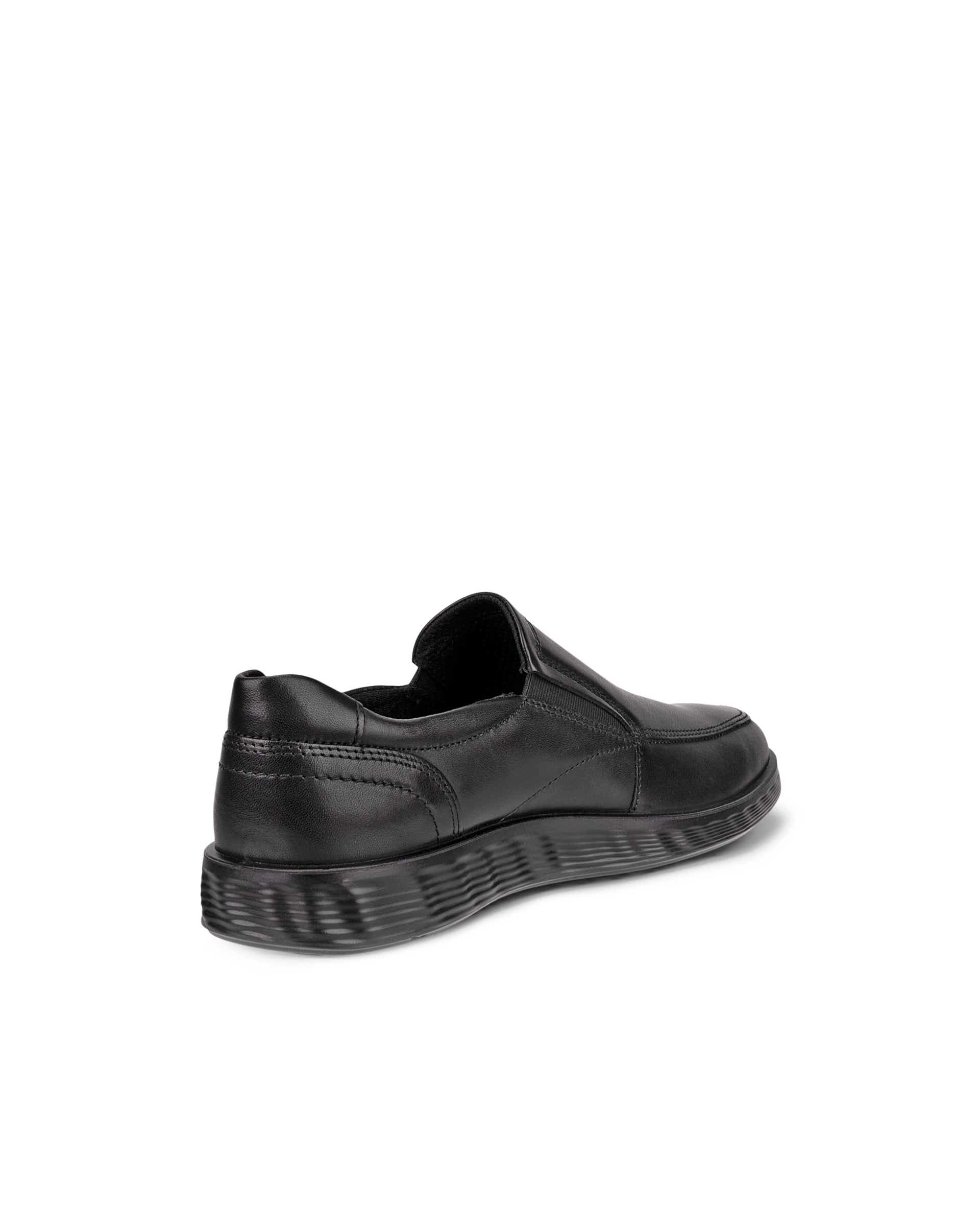 ECCO® S Lite Hybrid muške kožne svečane cipele bez vezica - Crna - Back
