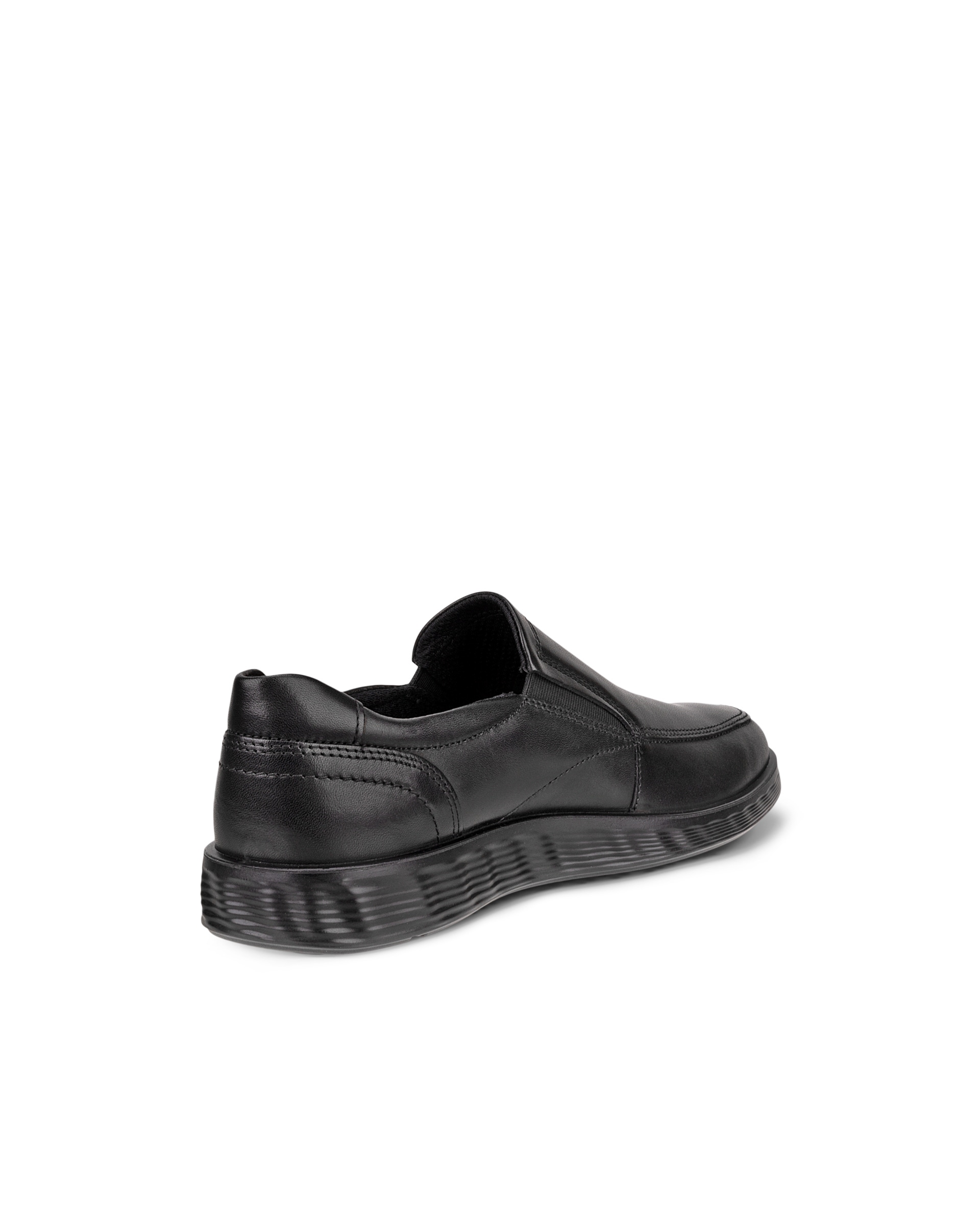 ECCO® S Lite Hybrid muške kožne svečane cipele bez vezica - Crna - Back