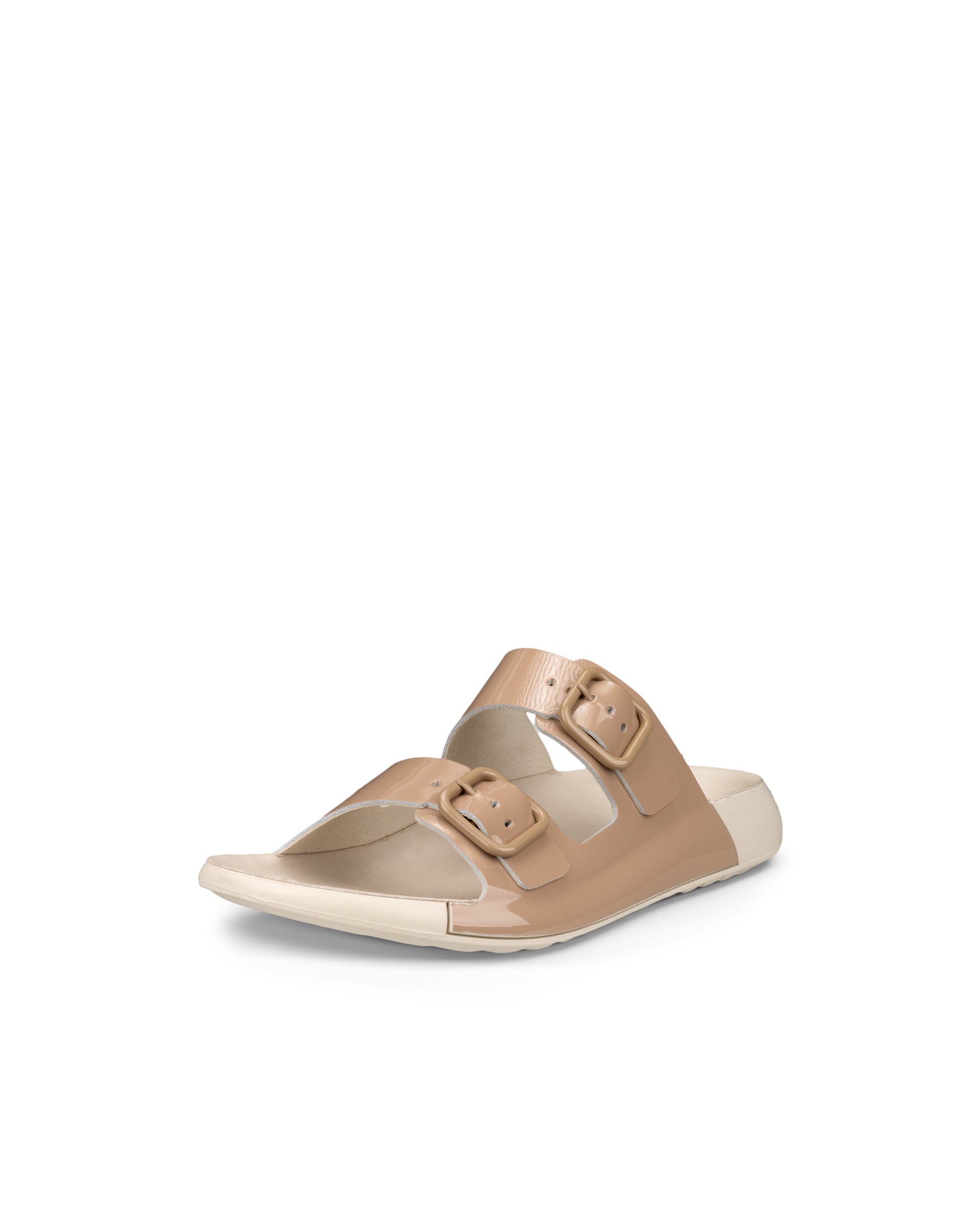 ECCO Cozmo Sandal ウィメンズ レザー2ストラップサンダル - ベージュ - Main