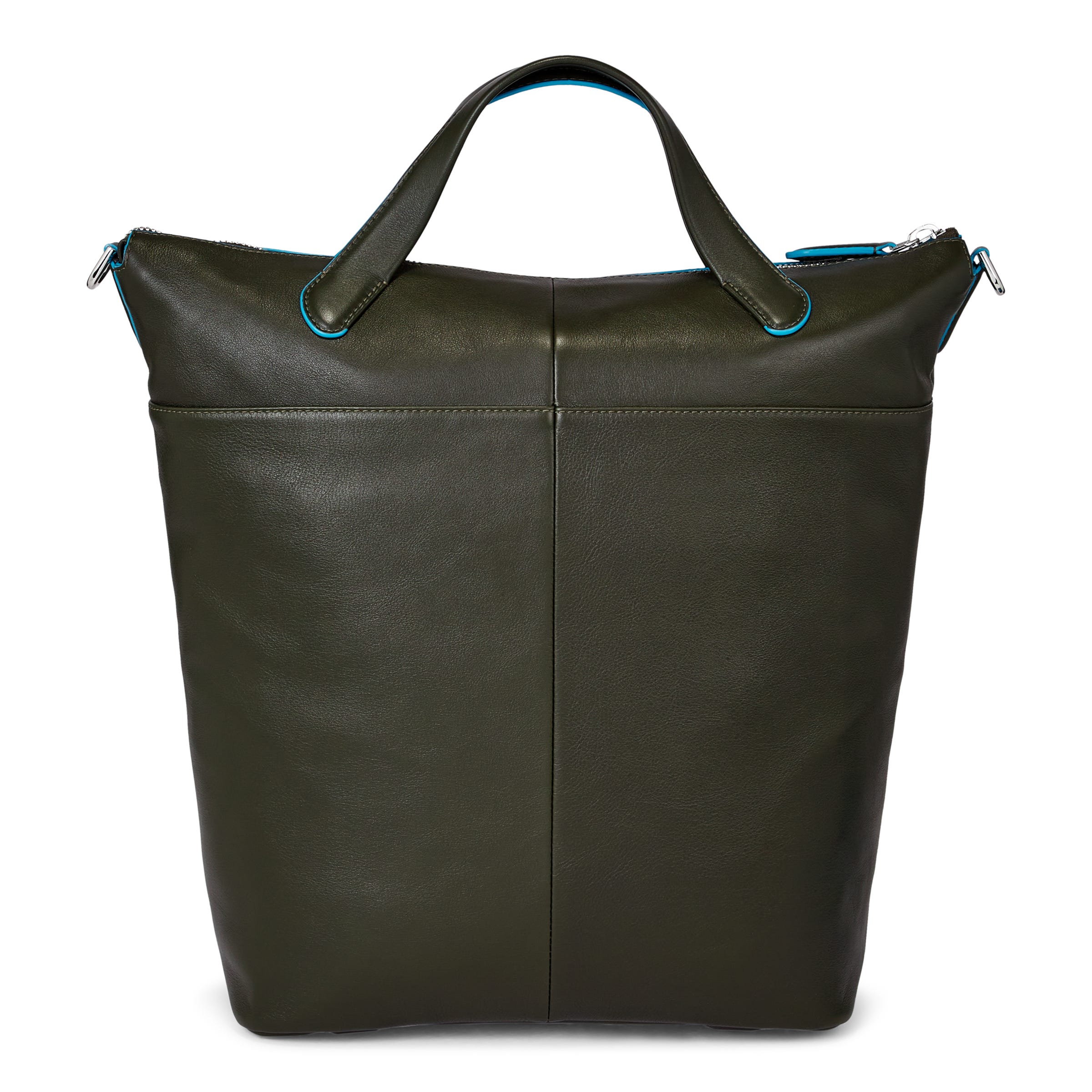 ECCO® E Emblem Leather Tote Bag - Green - Back