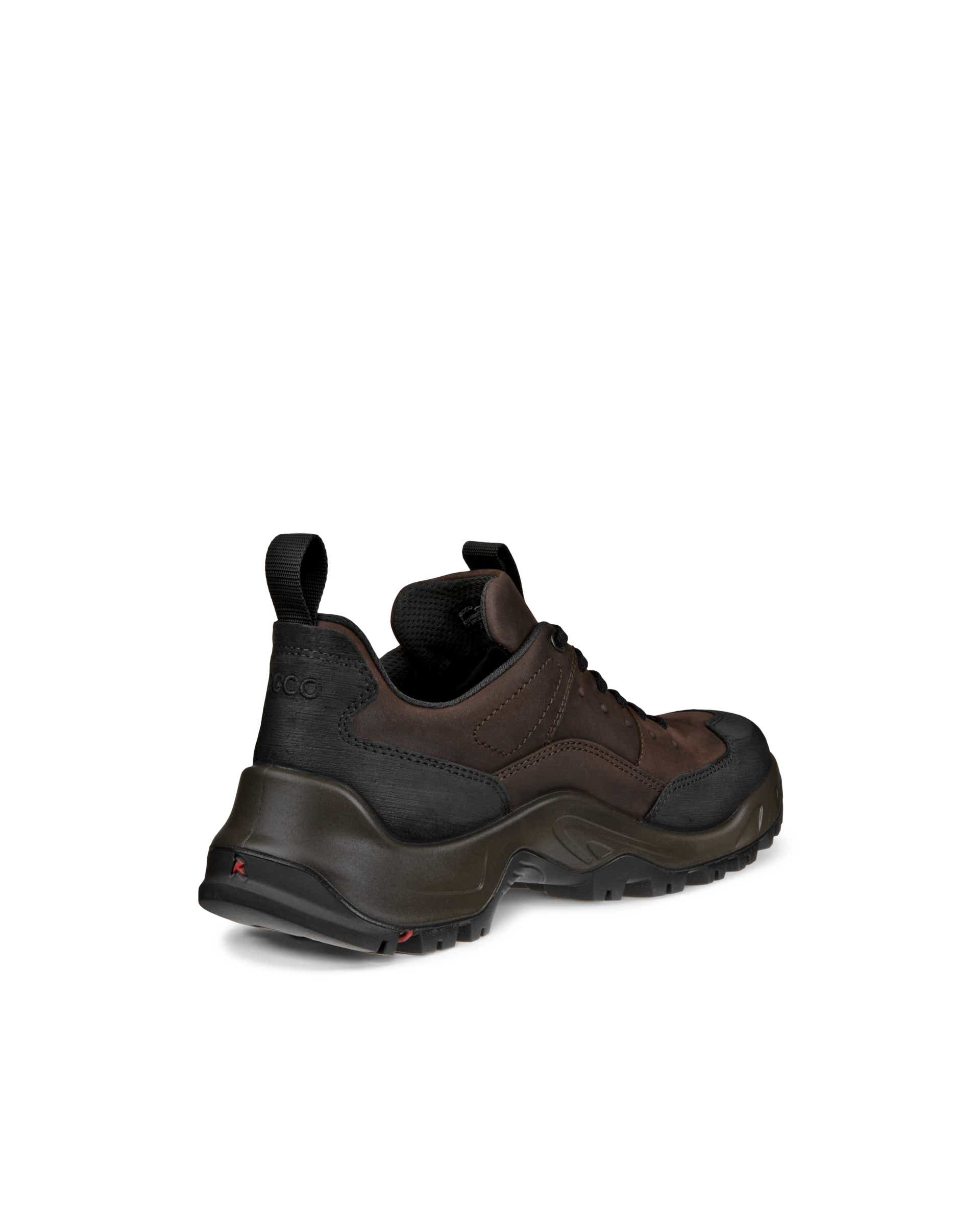 Pánské nubukové voděodolné turistické tenisky ECCO® Offroad - Hnědá - Back