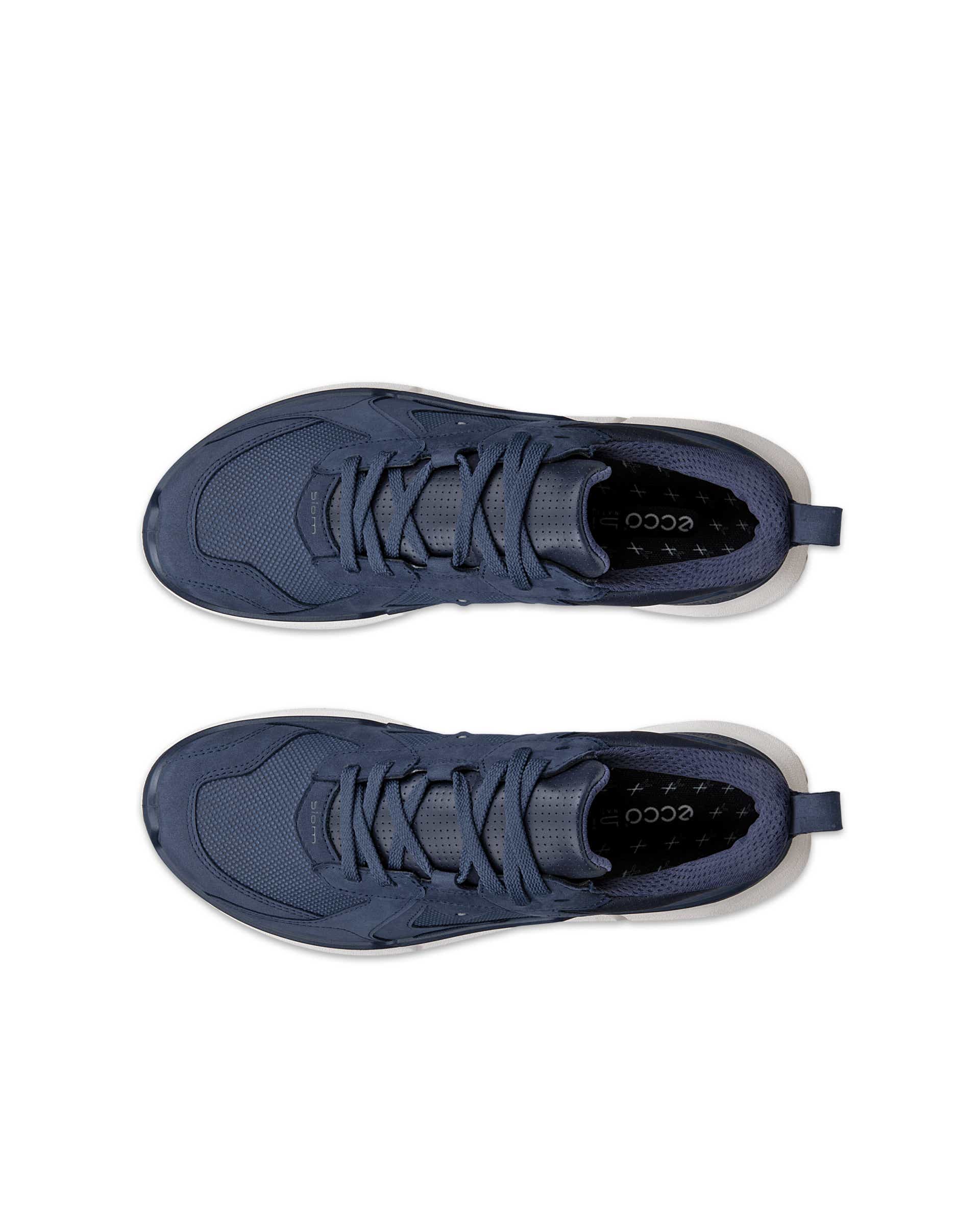 ECCO biom 2.2 WOMEN ウィメンズ レザーGore-Texスニーカー - ブルー - Top left pair