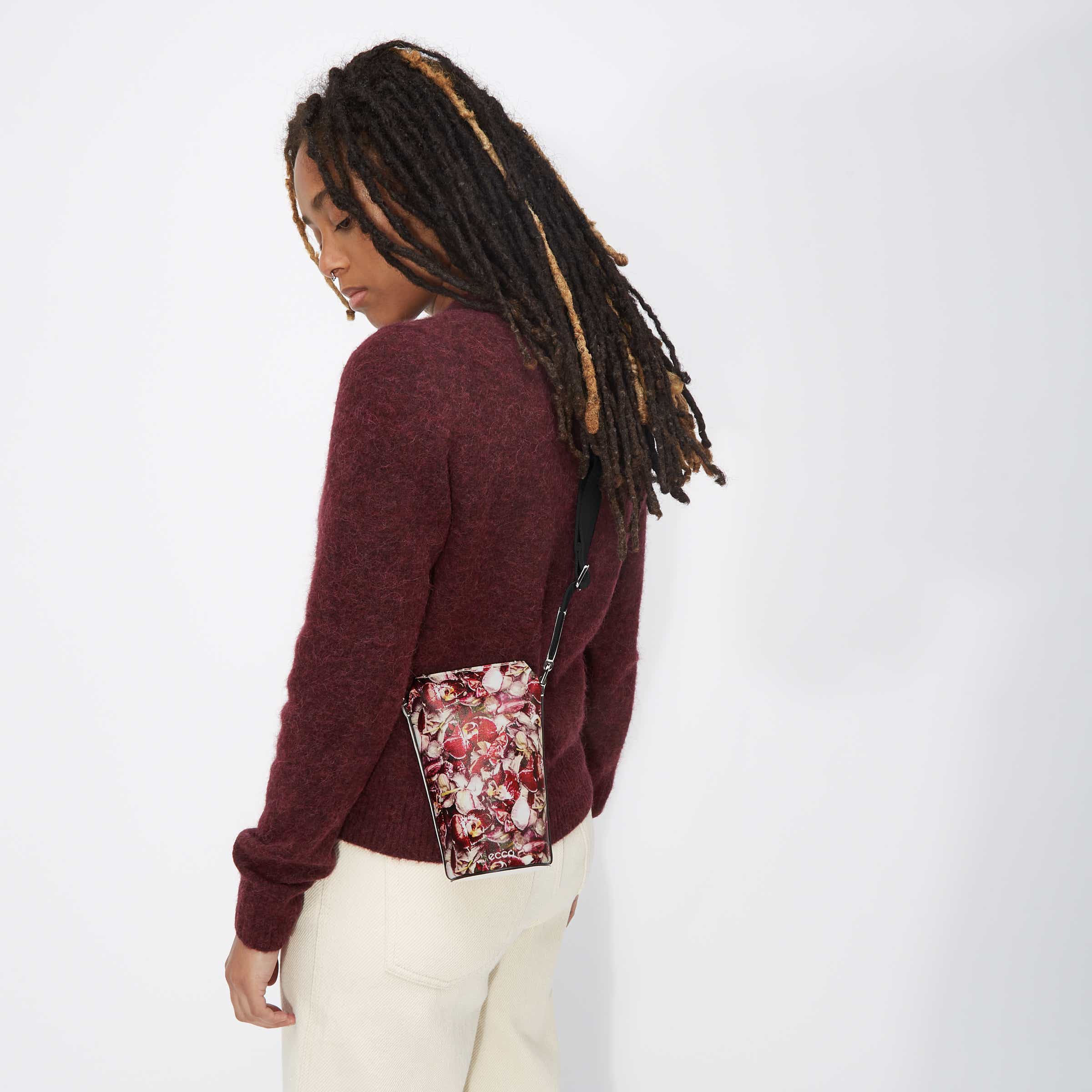 ECCO Pot Multi Flower レザークロスボディバッグ - レッド - Modelshot-1