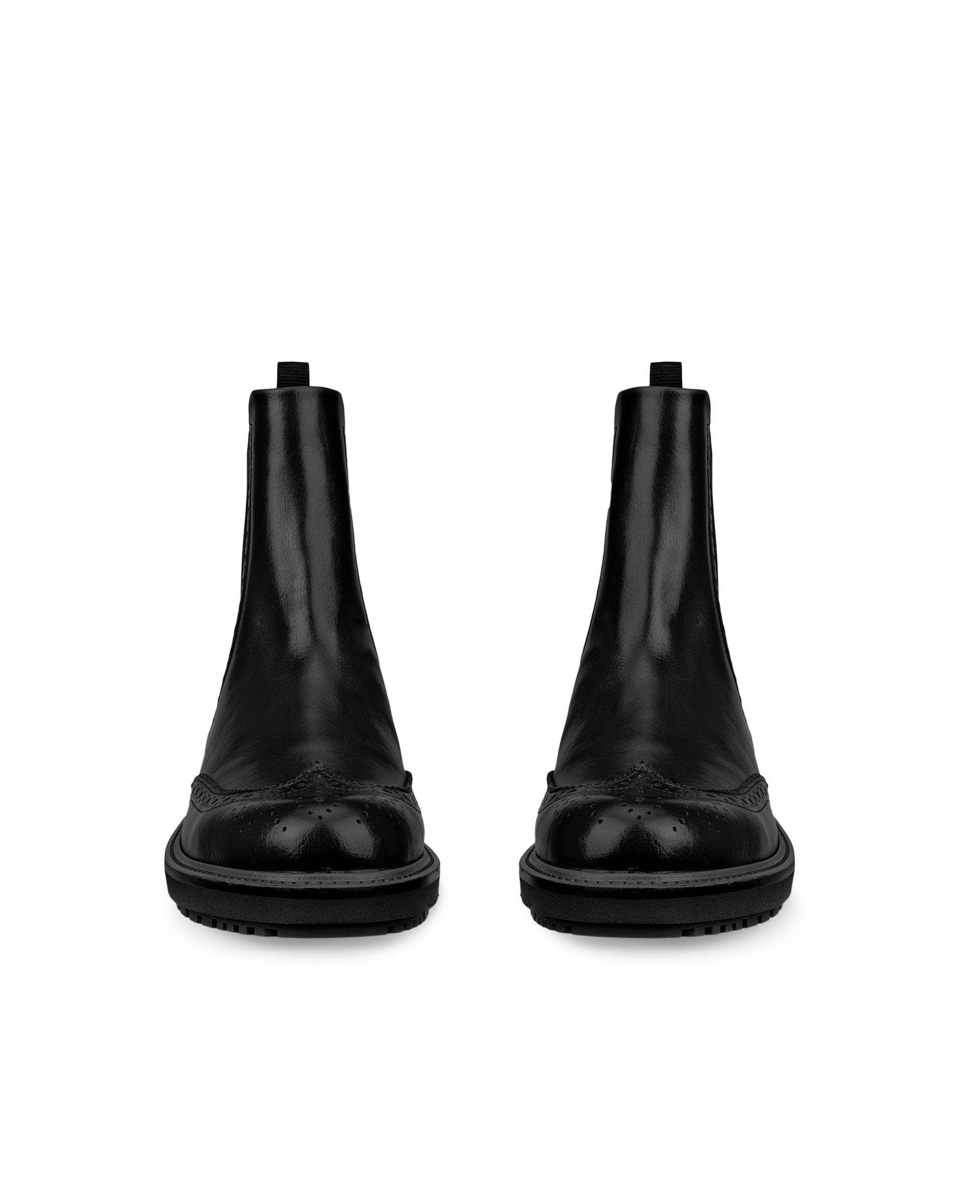 Women's ECCO® METROPOLE OSLO Leather Chelsea Boot - Black - Front pair