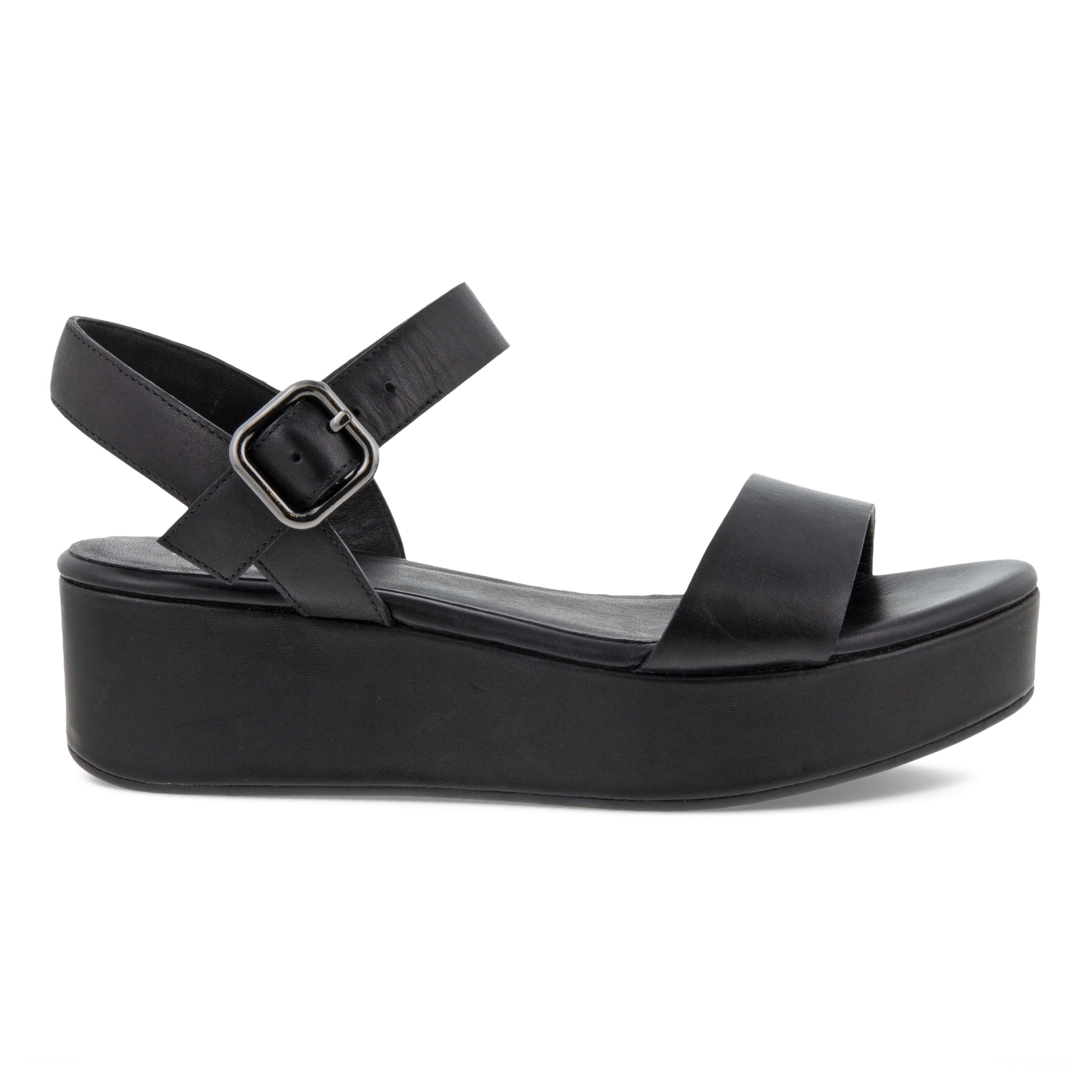 ECCO Elevate Plateau Sandals - Black - Outside