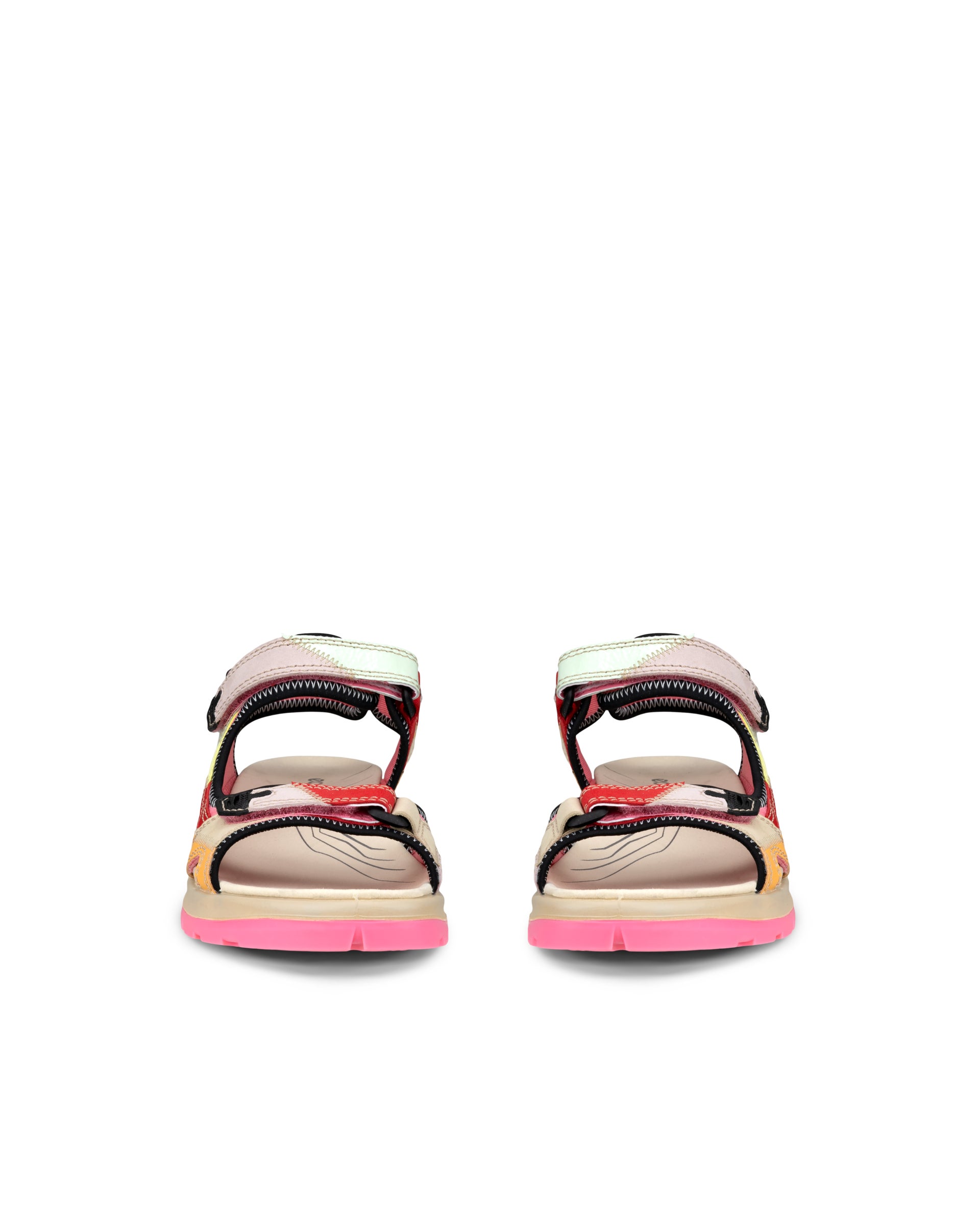 Women's ECCO® Offroad Nubuck Hiking Sandal - Multicolour - Front pair