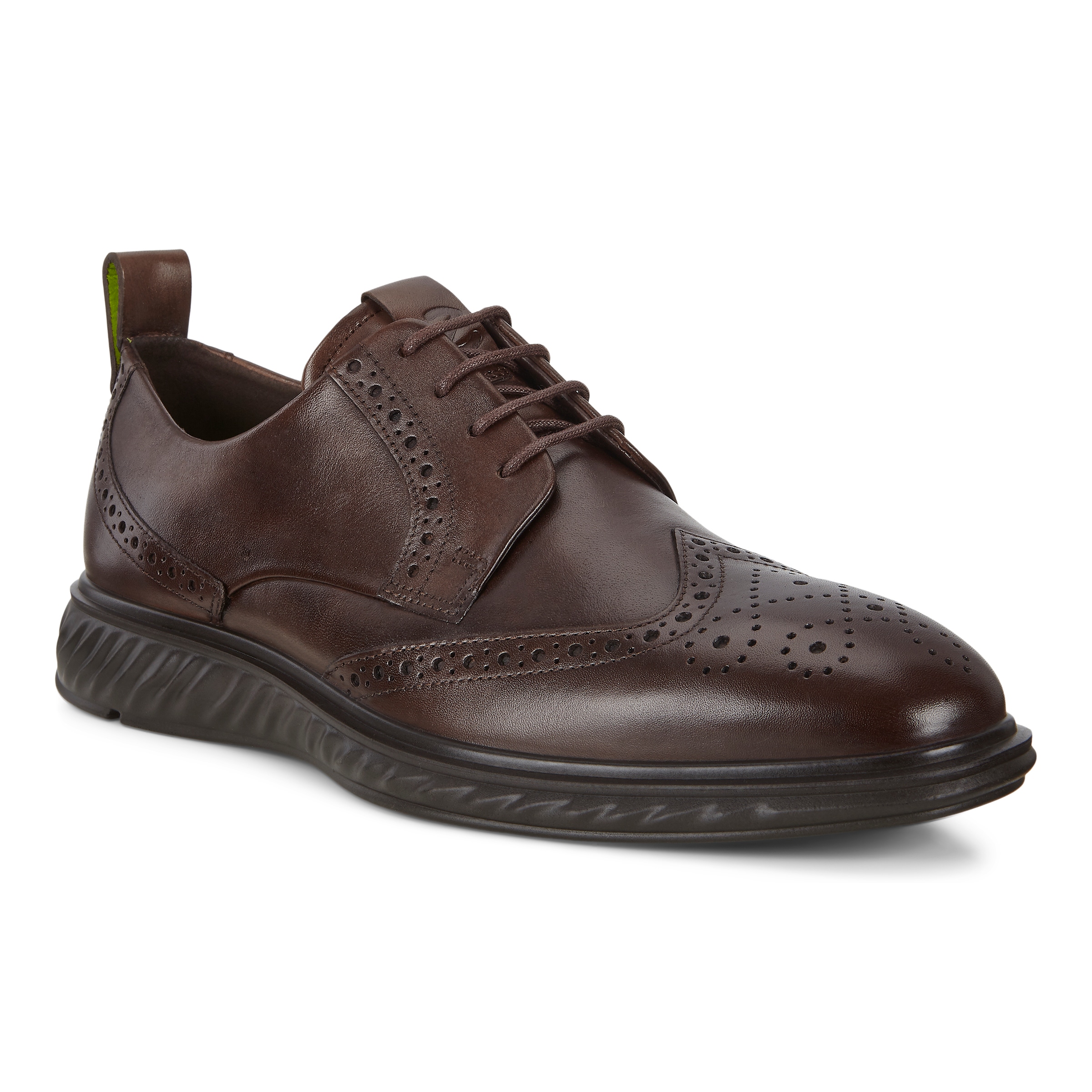 ECCO ST.1 Hybrid Lite メンズ レザーウィングチップダービー