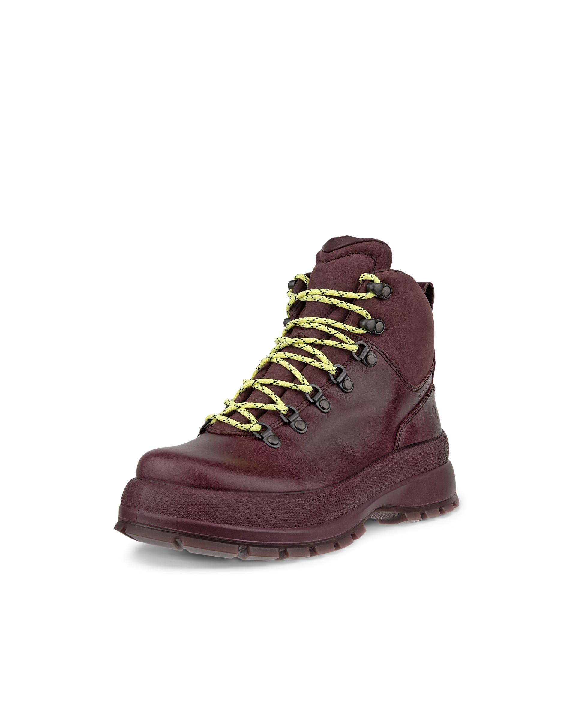 ECCO Track ウィメンズ レザーウォータープルーフレースアップブーツ - パープル - Main