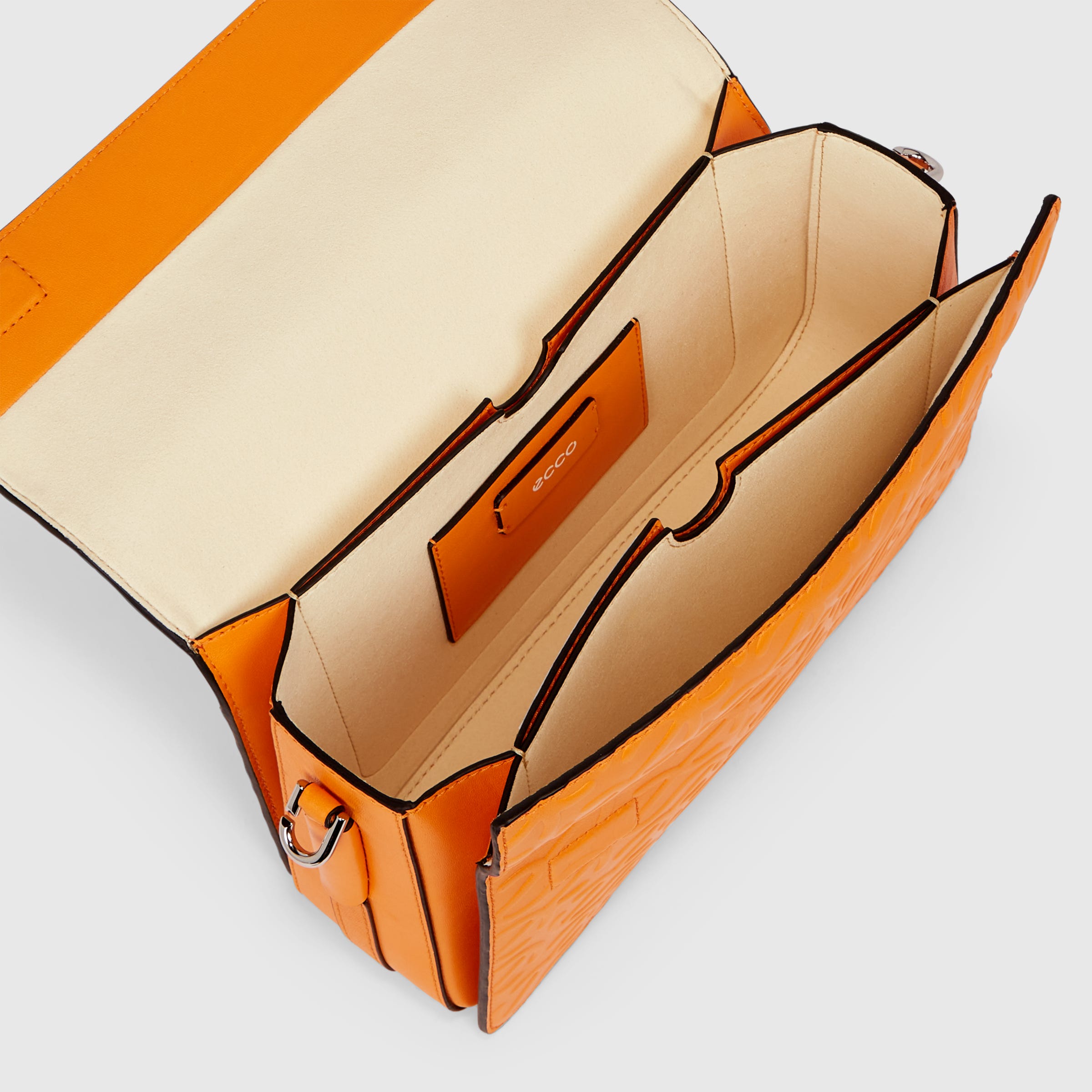 ECCO Wave Pinch Full Size レザーピンチクロスボディバッグ | オレンジ