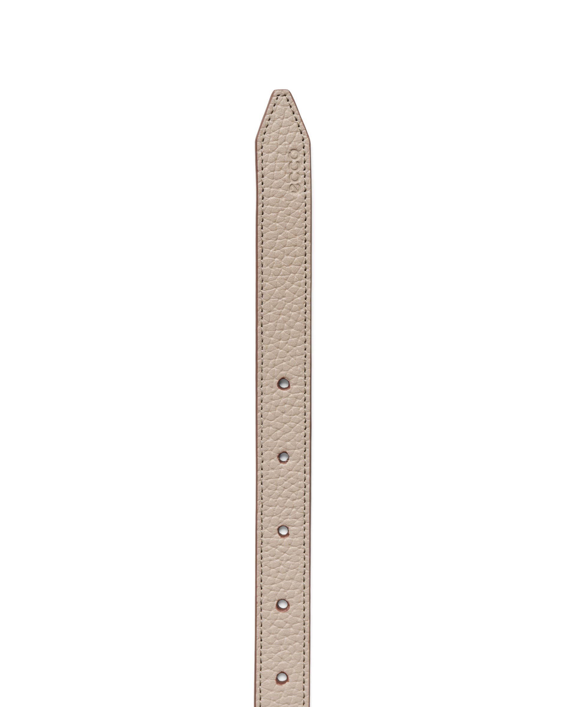 Women's ECCO® Leather Belt - Beige - Detail-2