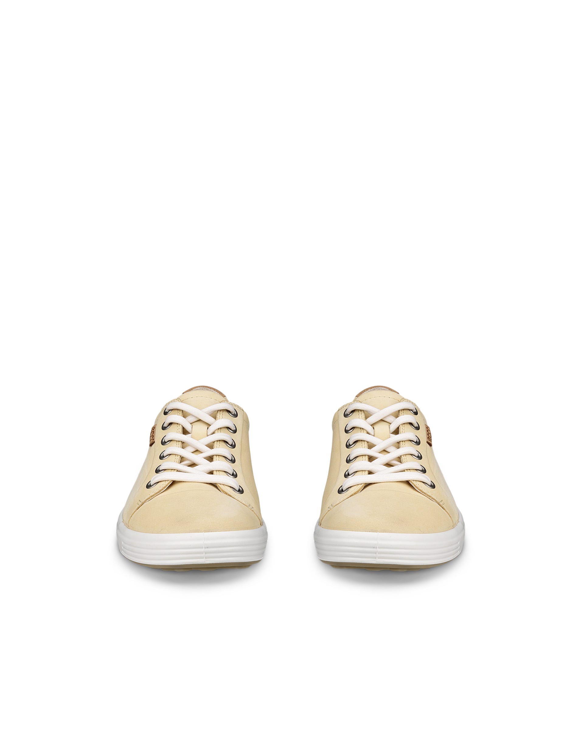 Women's ECCO® Soft 7 Nubuck Sneaker - Yellow - Front pair