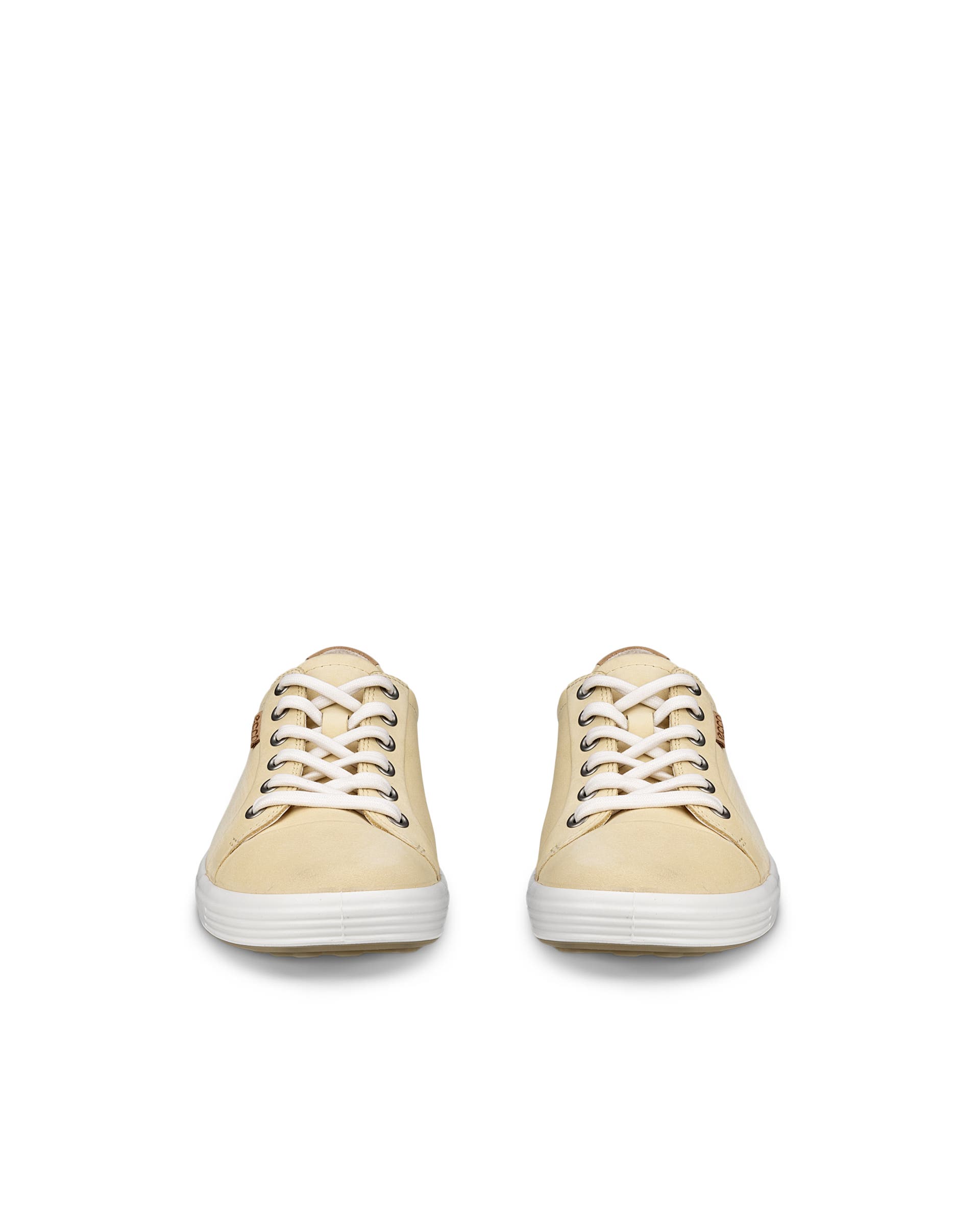 Women's ECCO® Soft 7 Nubuck Sneaker - Yellow - Front pair