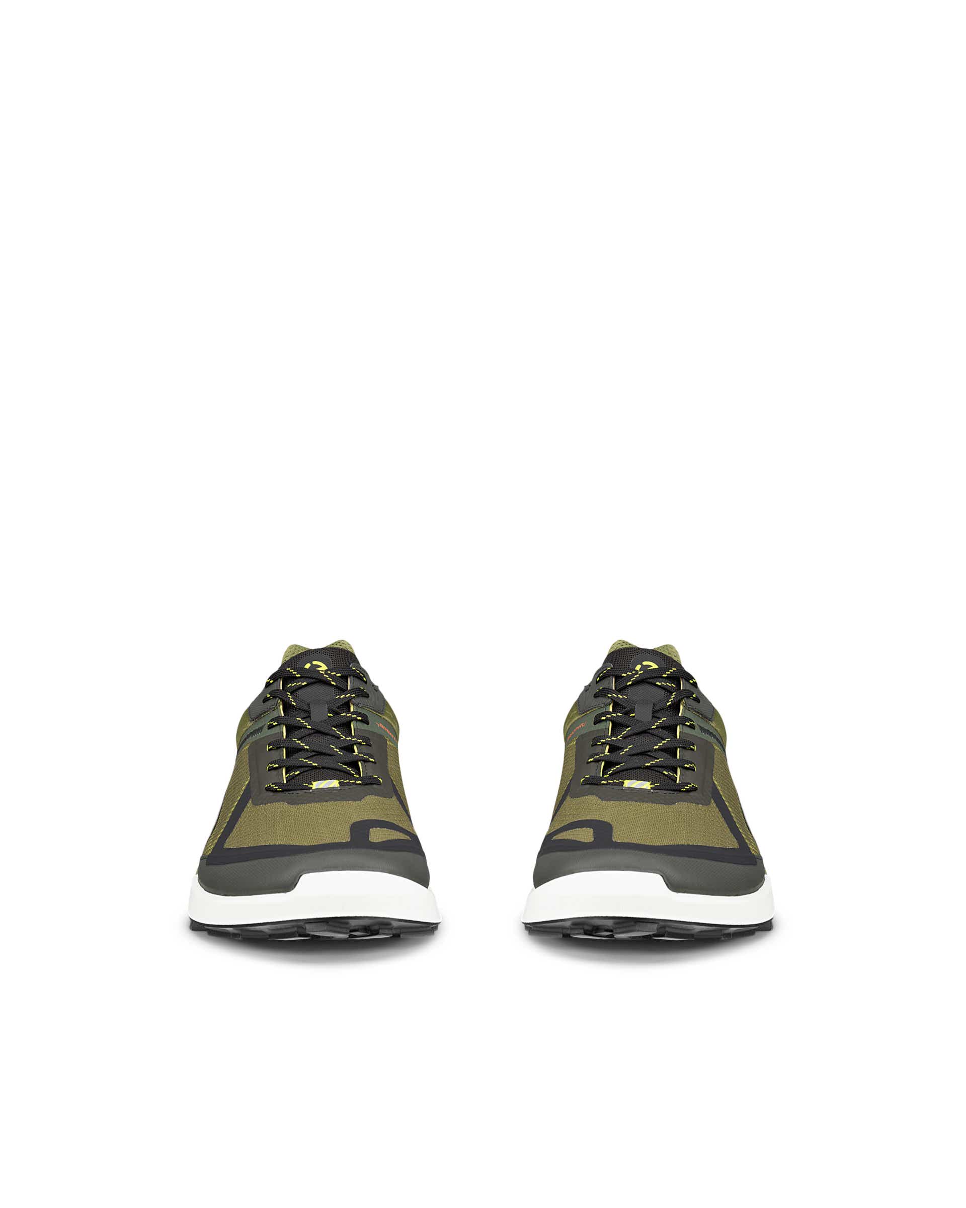 ECCO® Soft 7 chaussures sans lacet en cuir pour femme - Vert - Front pair
