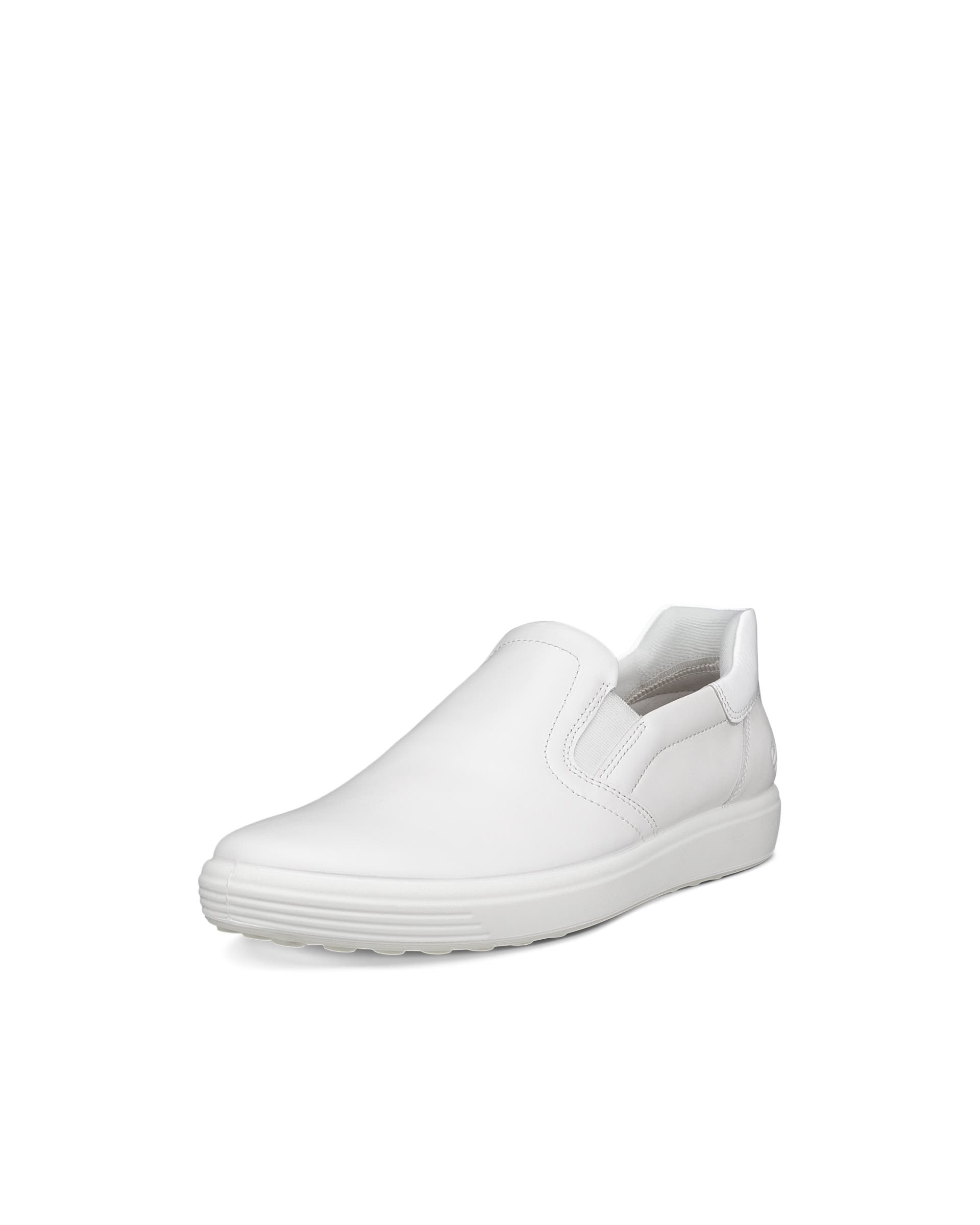 ECCO SOFT 7 SLIP ON Women ウィメンズ レザースニーカー - ホワイト - Main