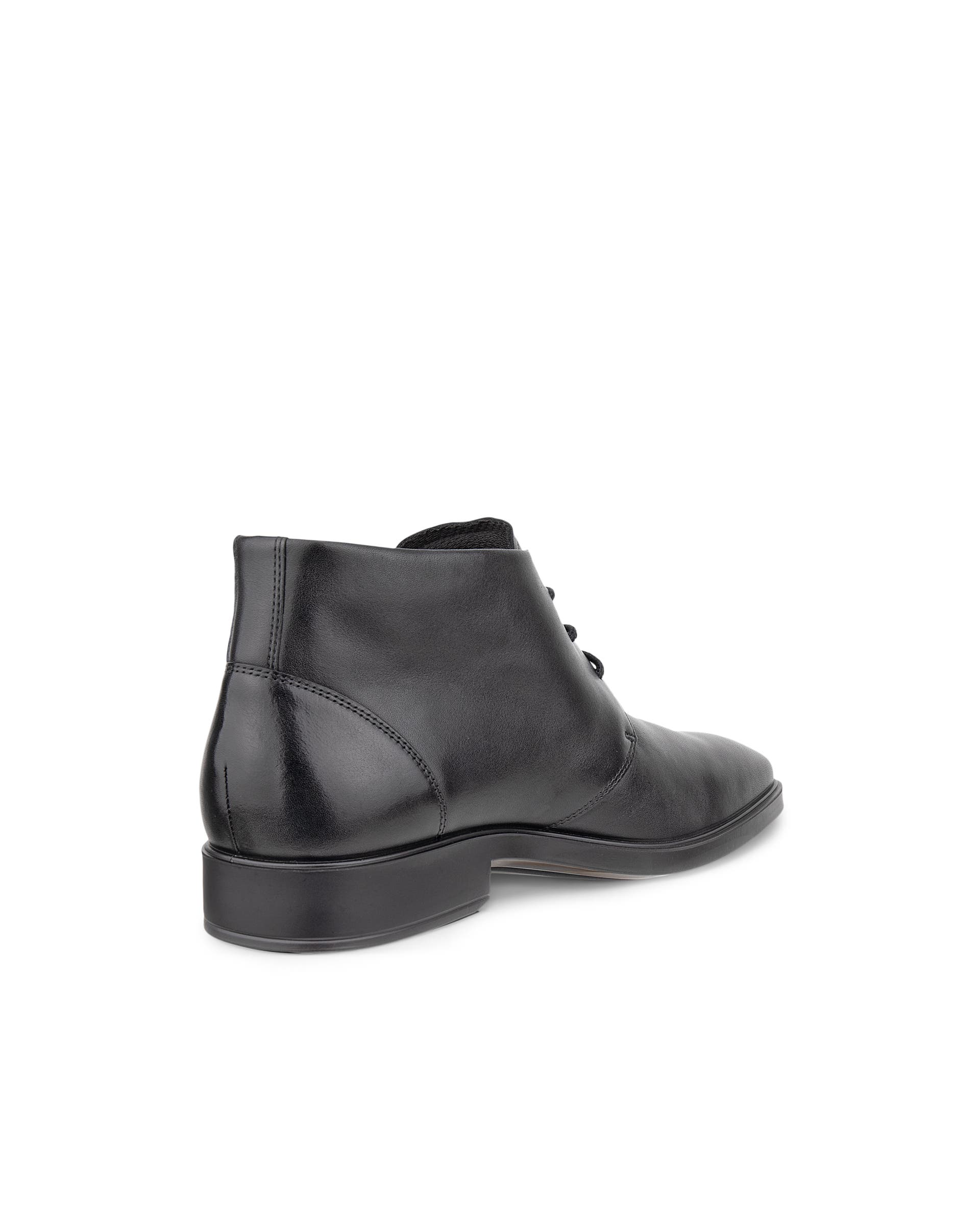 Men's ECCO® Metropole Milan Leather Chukka Boot - Black - Back
