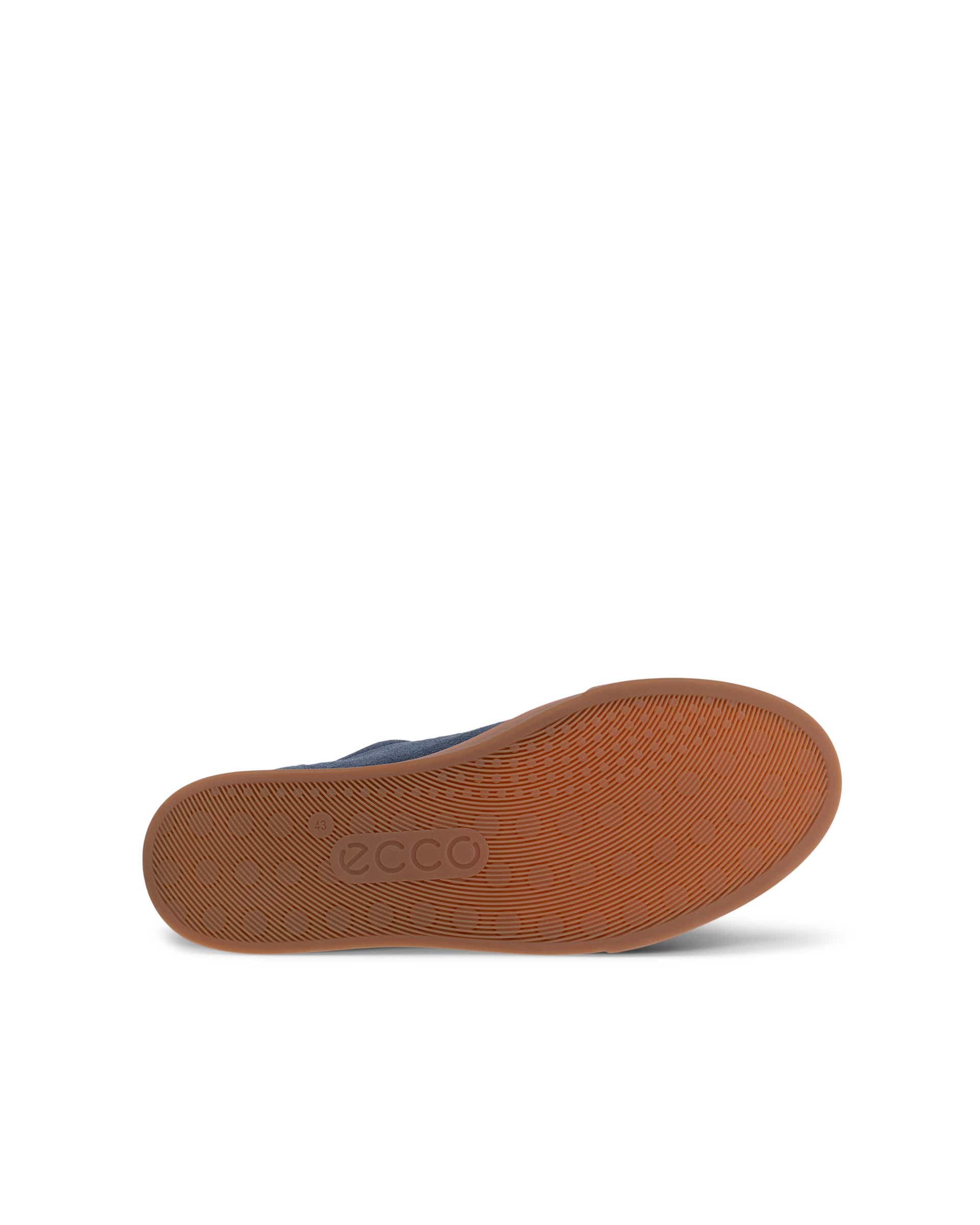 Men's ECCO® SOFT 10 Suede Sneaker - Blue - Sole