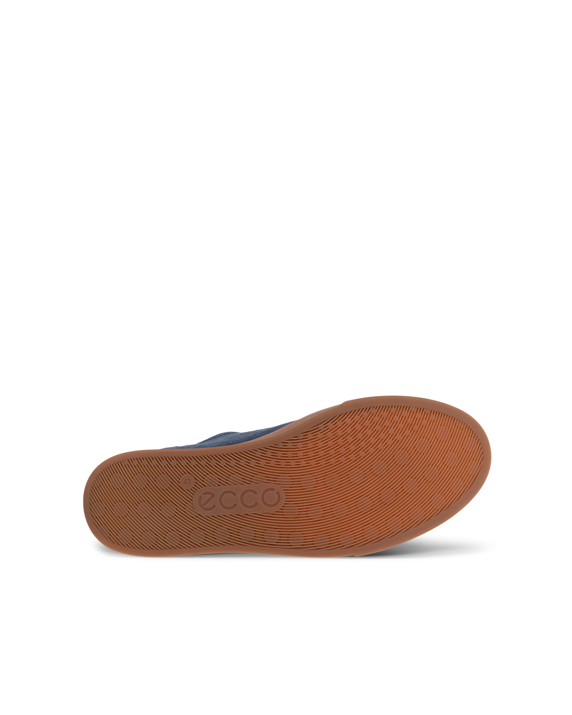Men's ECCO® SOFT 10 Suede Sneaker - Blue - Sole