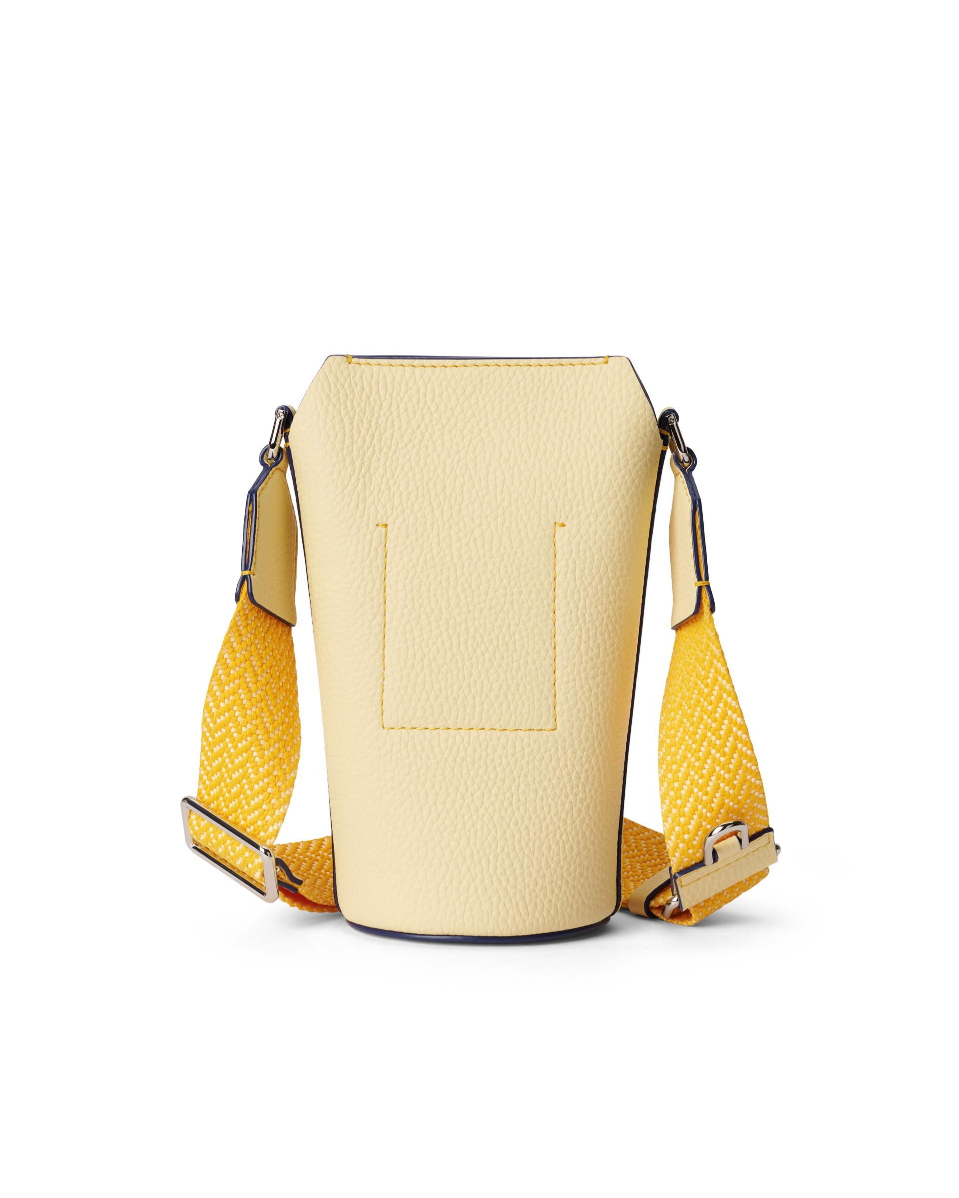 ECCOยฎ Pot Soft Pebbled Leather Crossbody Bag - Yellow - Back