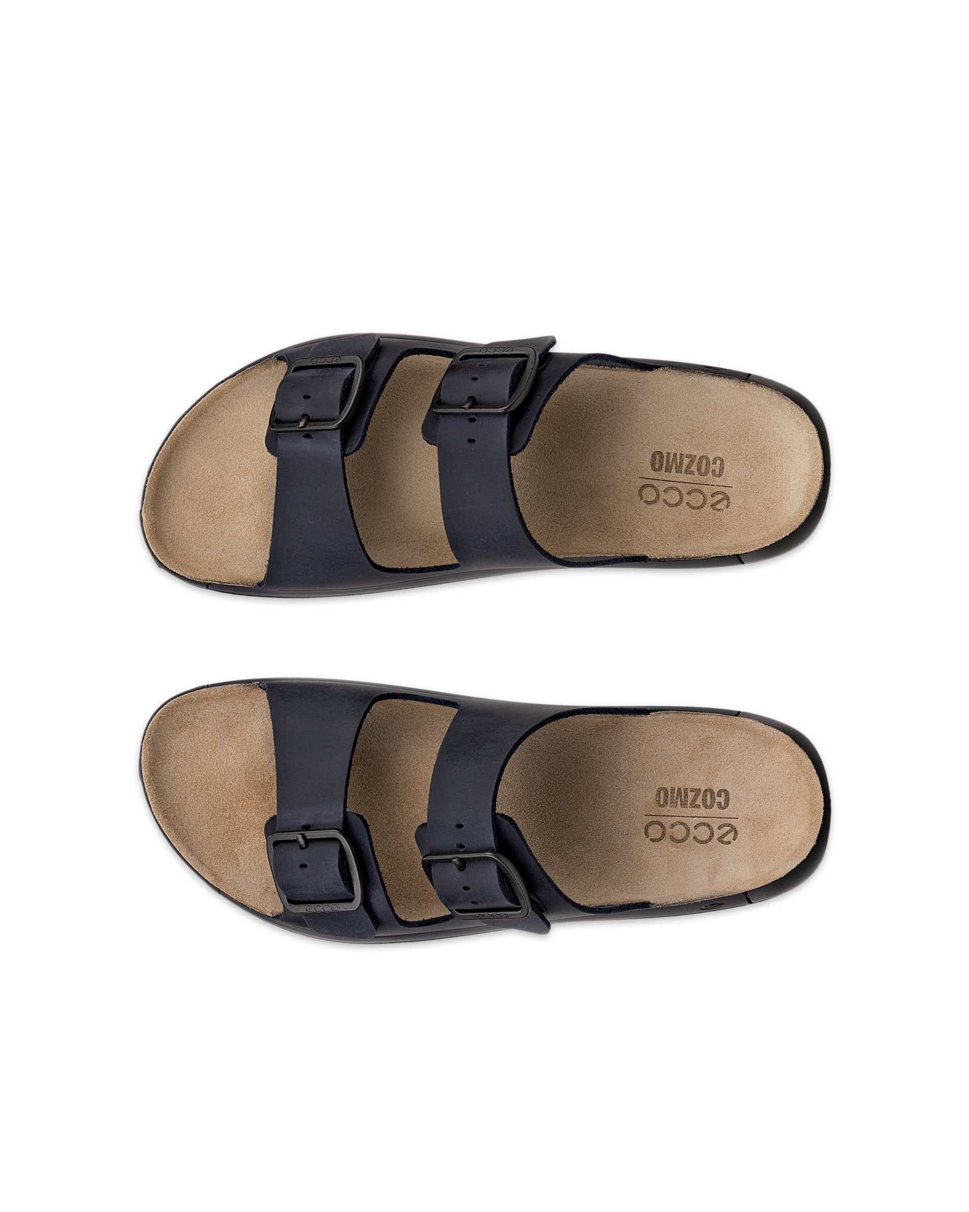 ECCO® Cozmo Sandal med två remmar nubuck herr - Blå - Top left pair