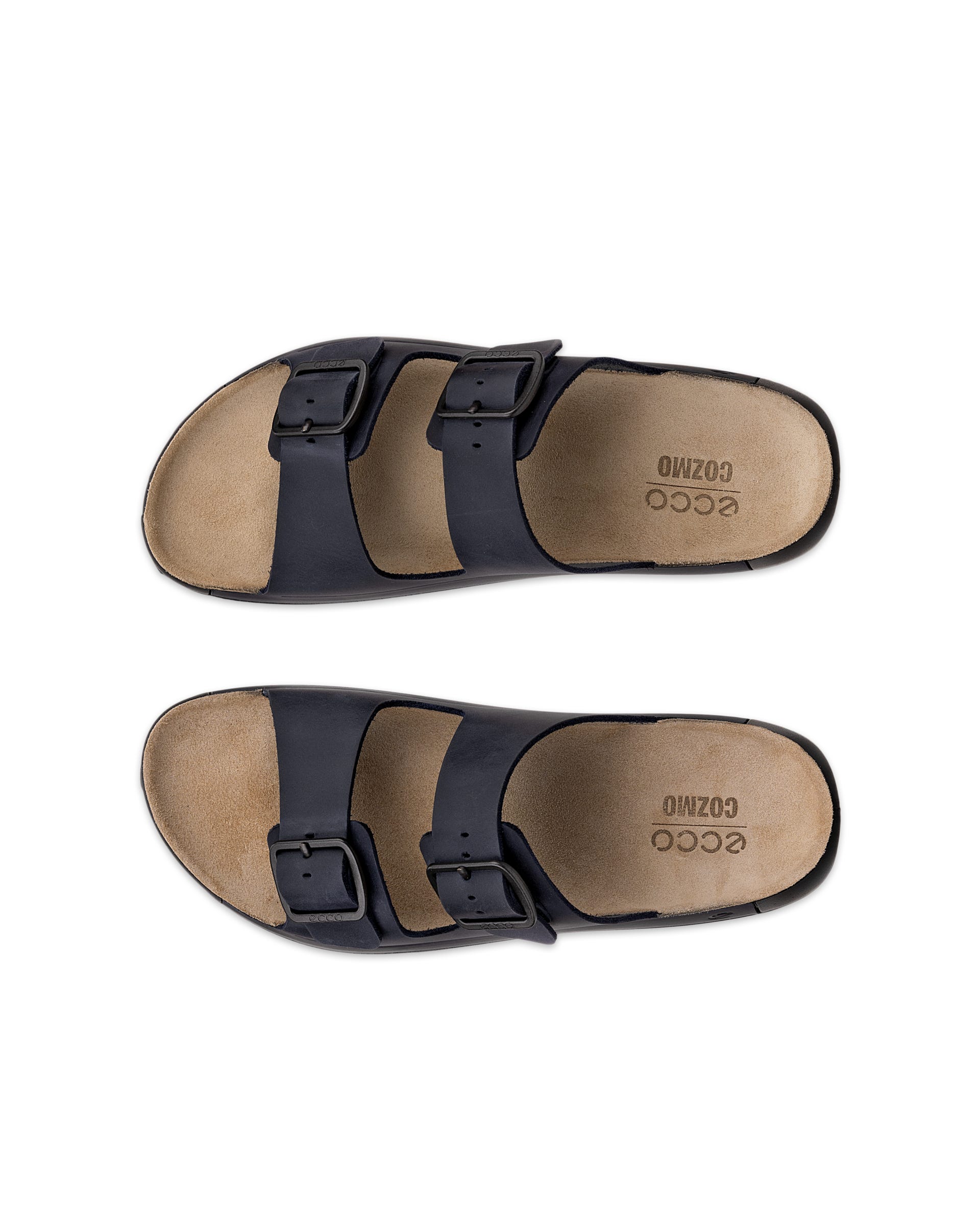 ECCO® Cozmo Sandal med två remmar nubuck herr - Blå - Top left pair