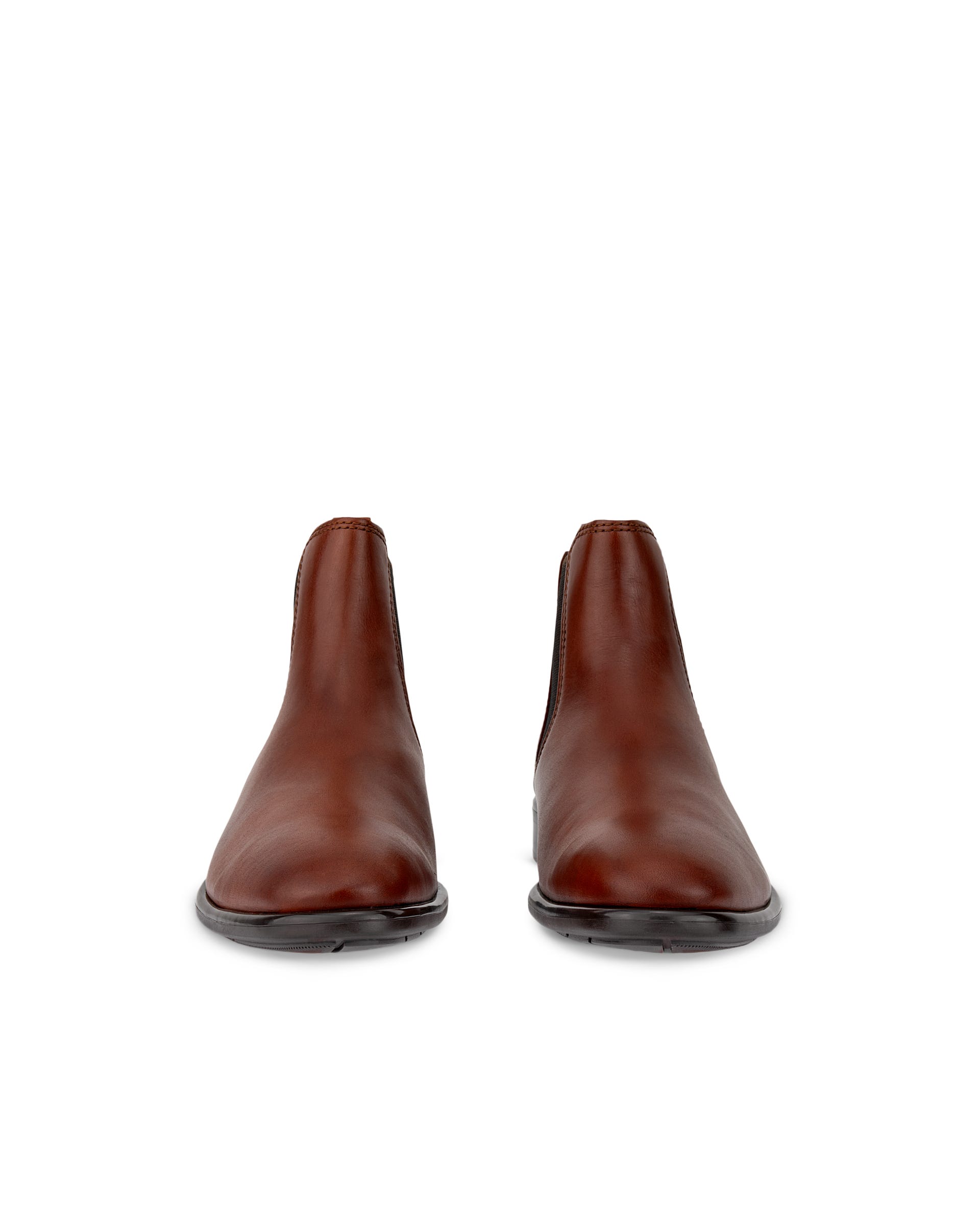 Men's ECCO® Citytray Leather Chelsea Boot - Brown - Front pair