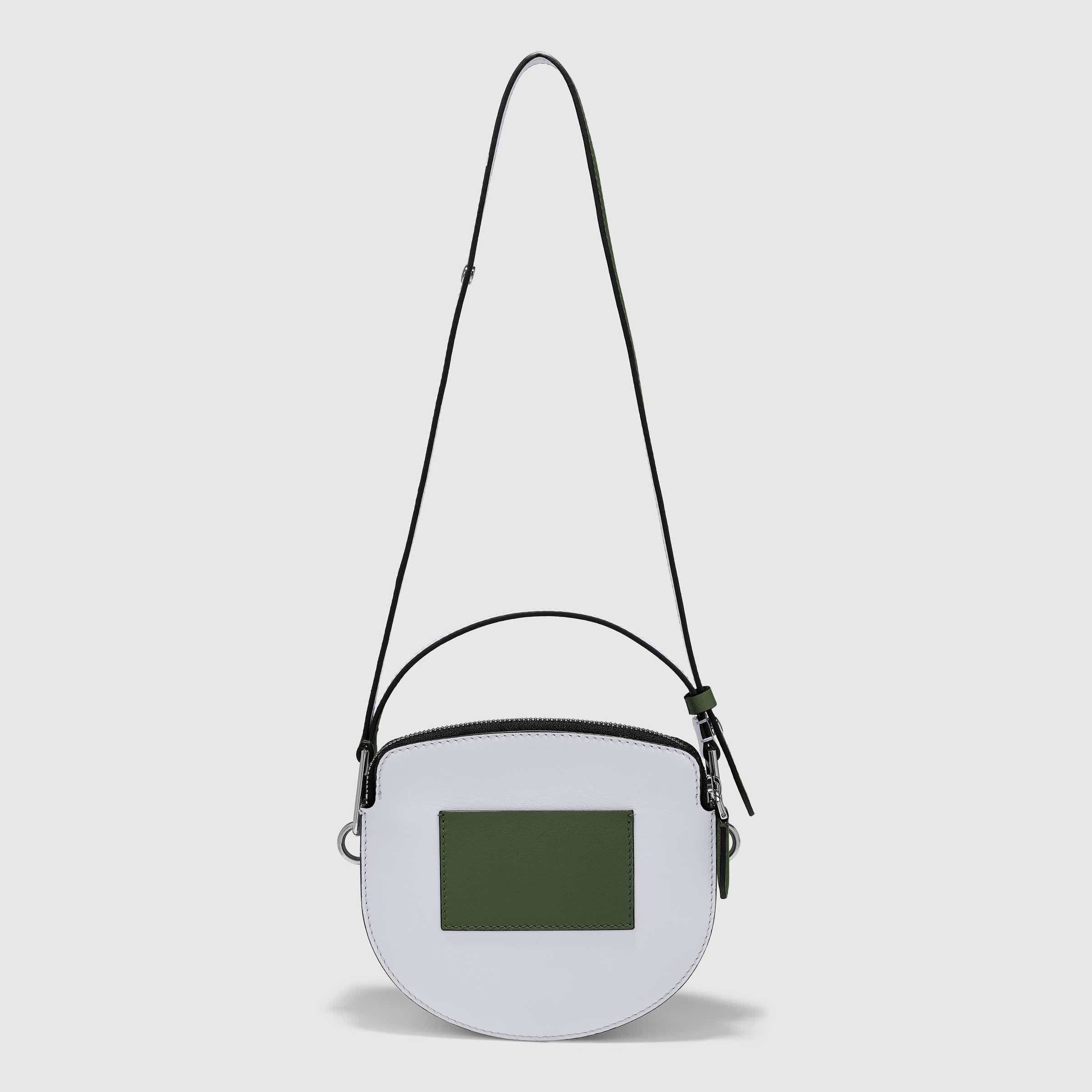 ECCO® E-Spot Leather Saddle Bag - Green - Back