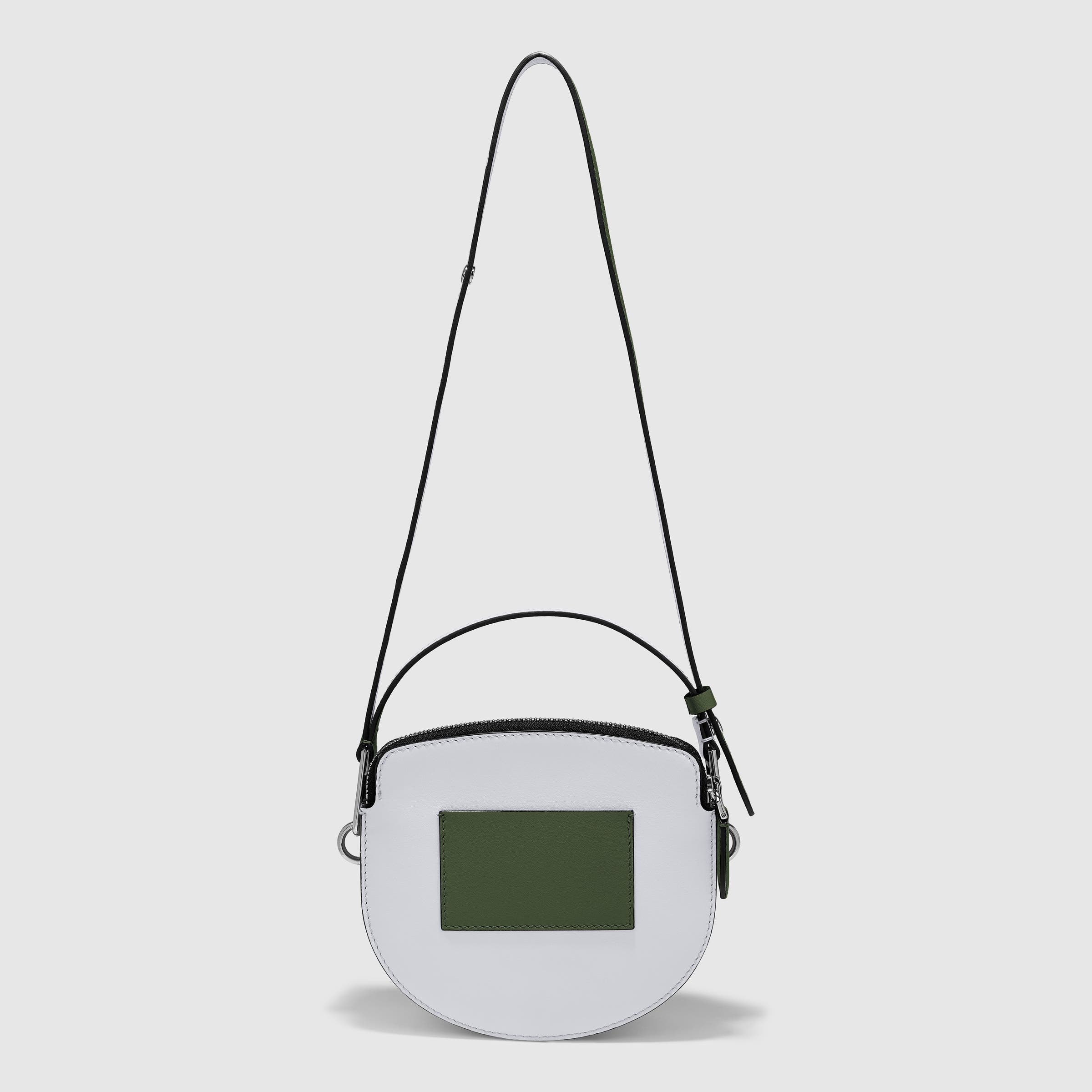 ECCO® E-Spot Leather Saddle Bag - Green - Back