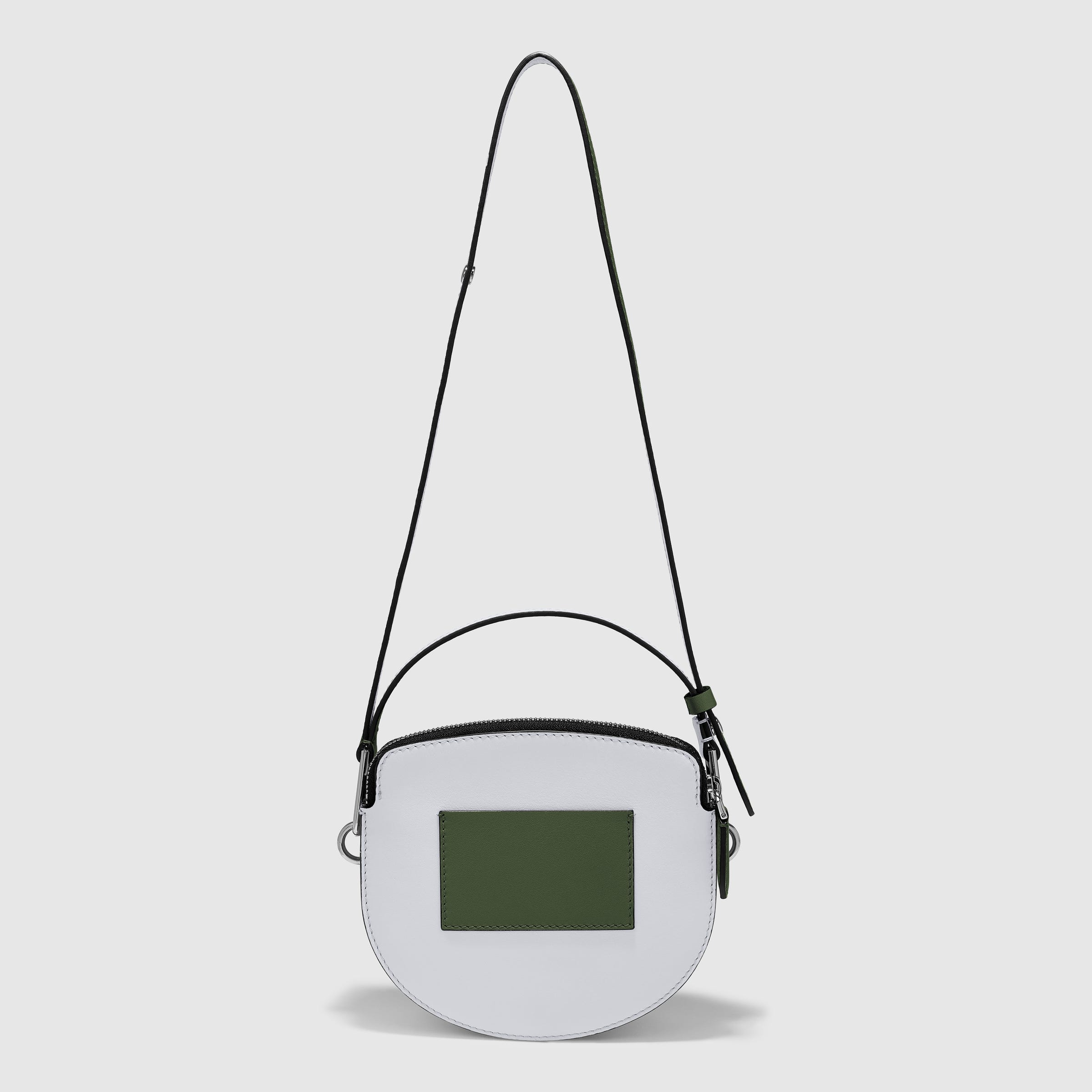 ECCO® E-Spot Leather Saddle Bag - Green - Back