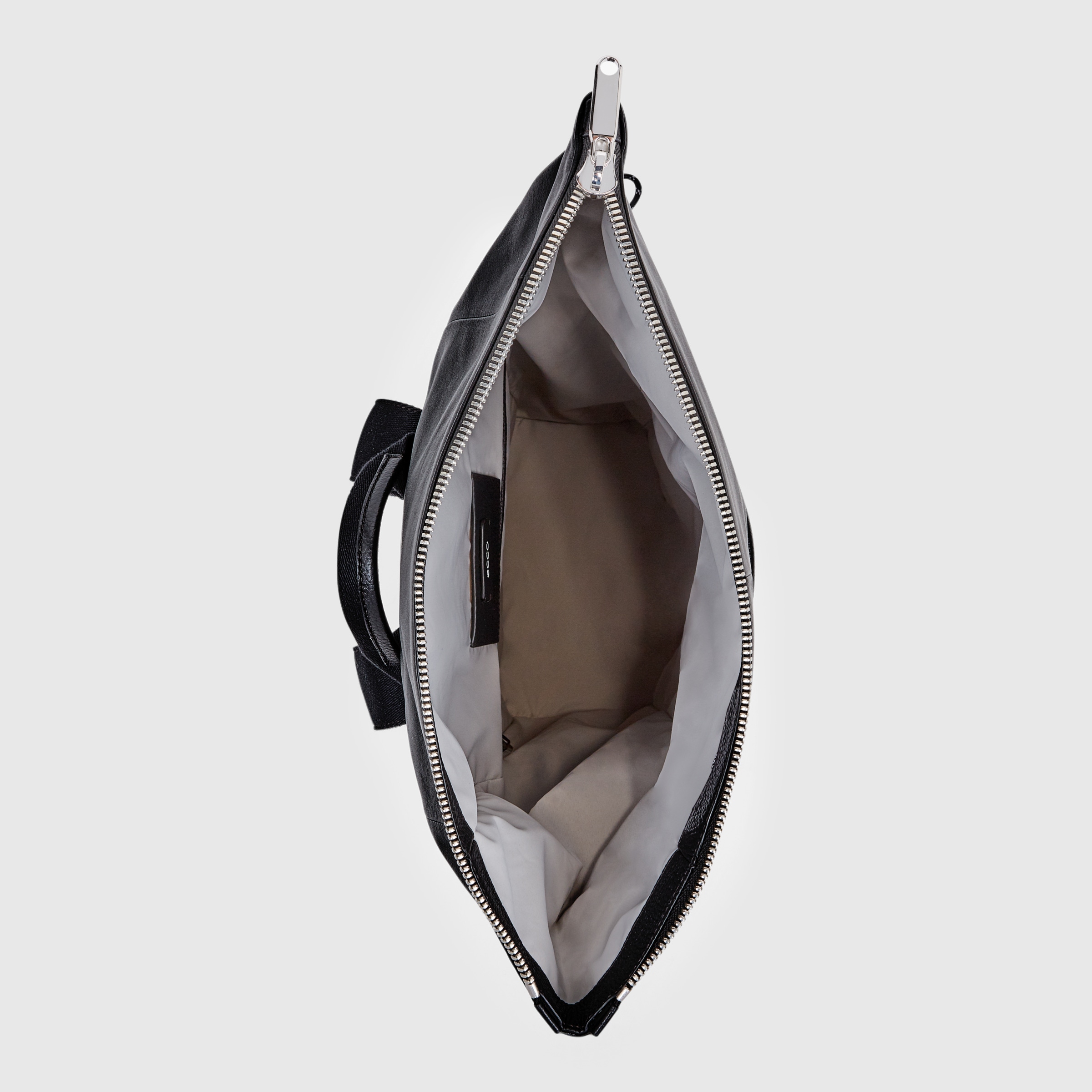 ECCO Textureblock Trapeze Pack レザーバックパック - ブラック - Birdeye