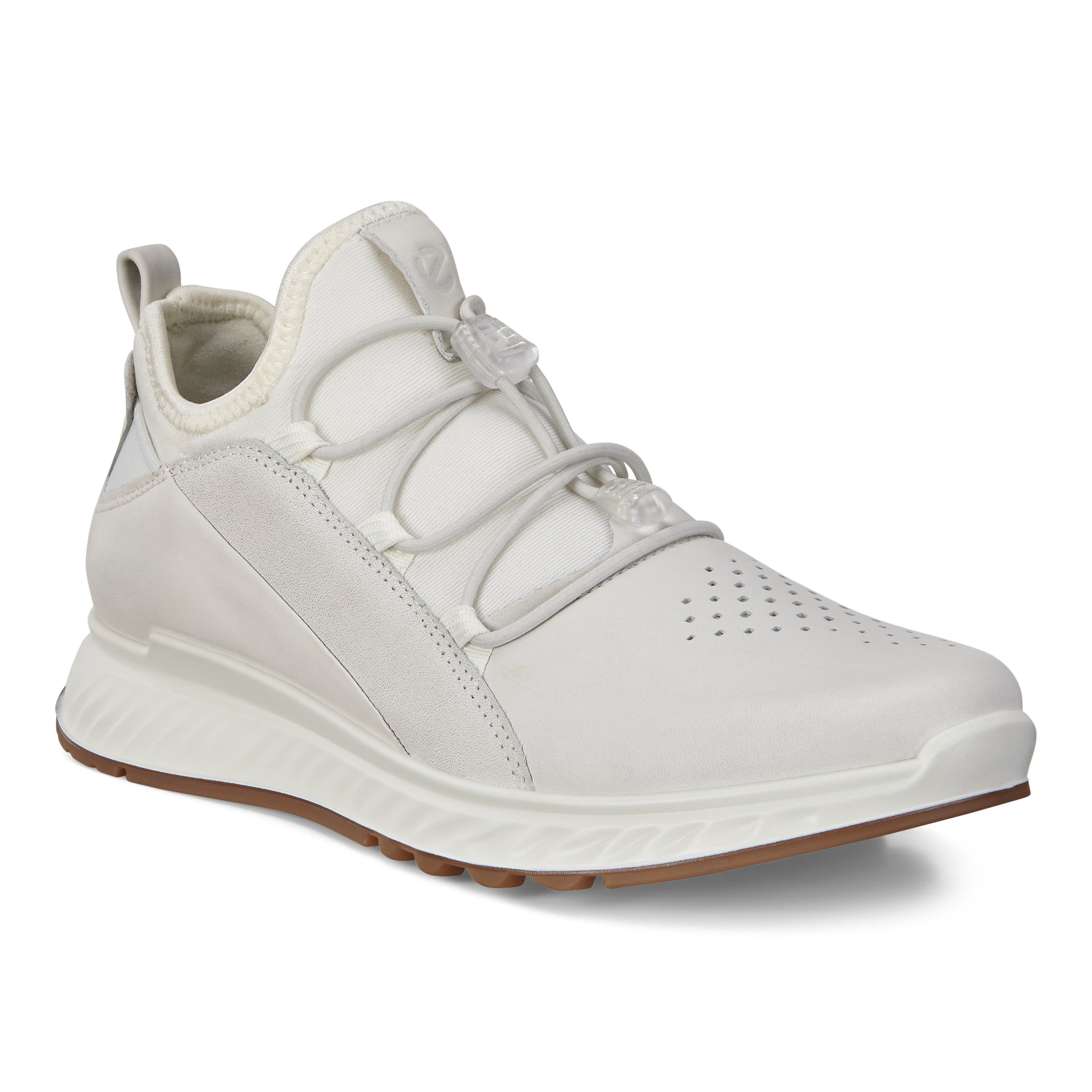 Women's ECCO® ST.1 Hybrid Leather Sneaker - White - Main