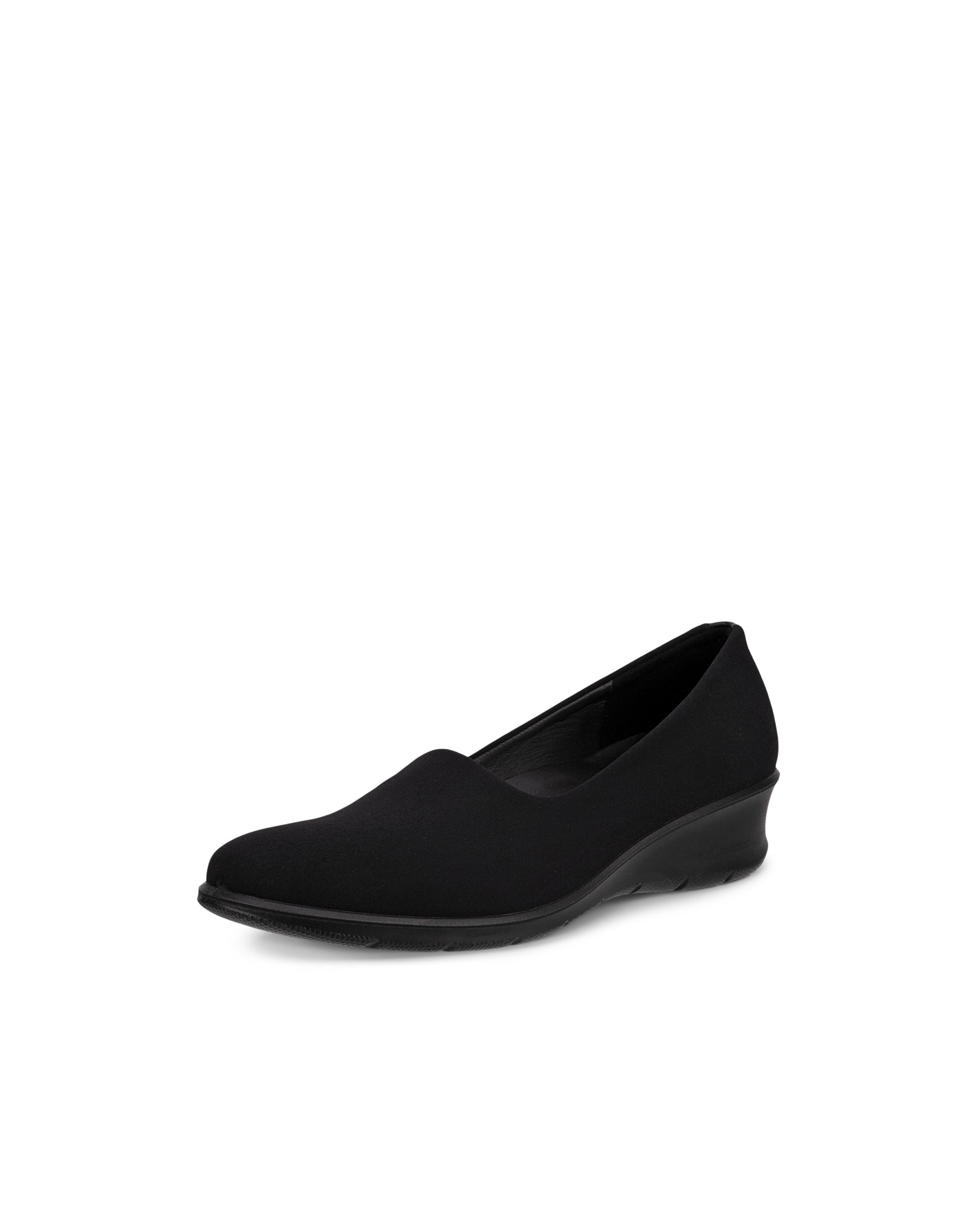 ECCO® Felicia chaussures sans lacet en toile stretch pour femme - Noir - Main