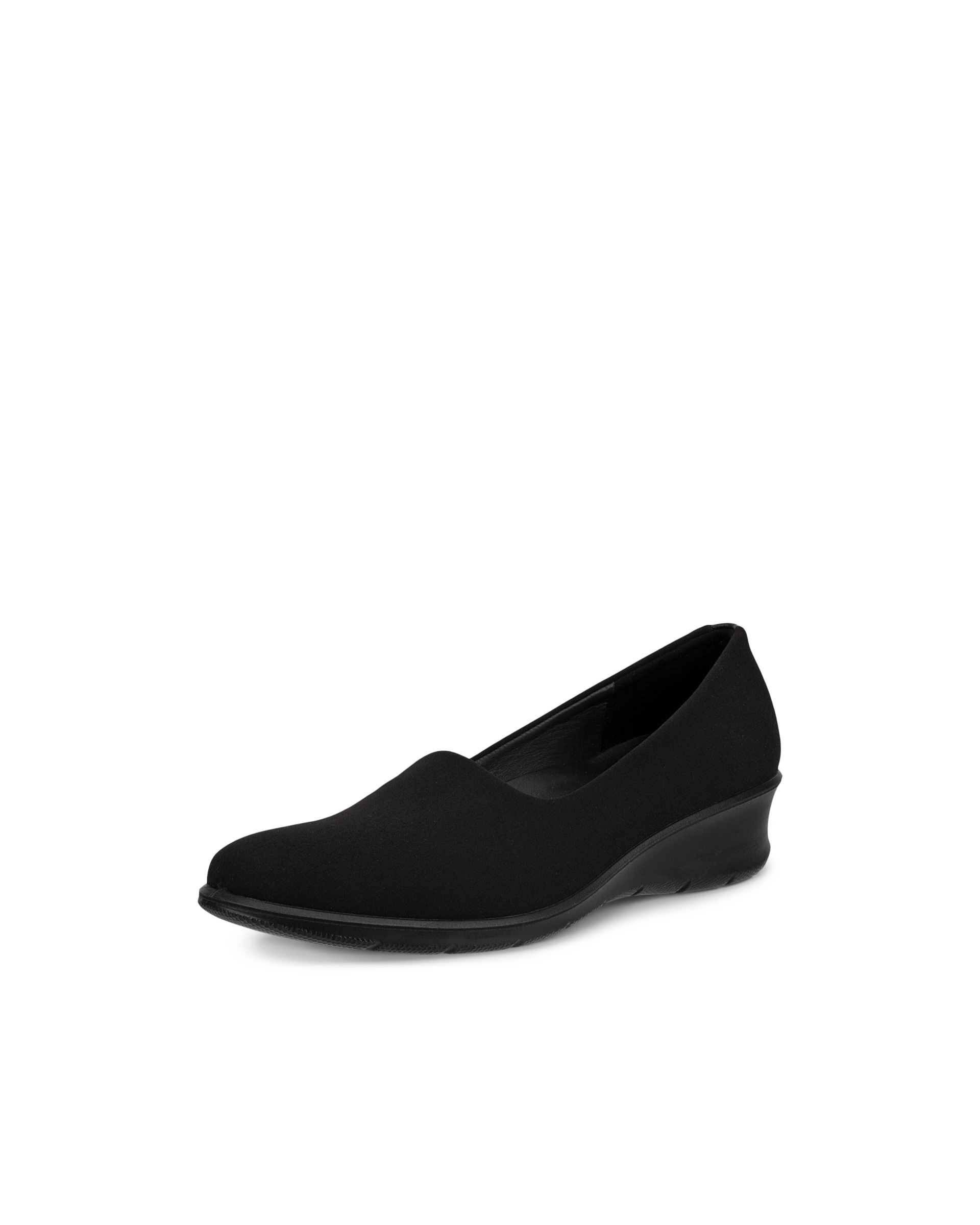 ECCO® Felicia chaussures sans lacet en toile stretch pour femme - Noir - Main