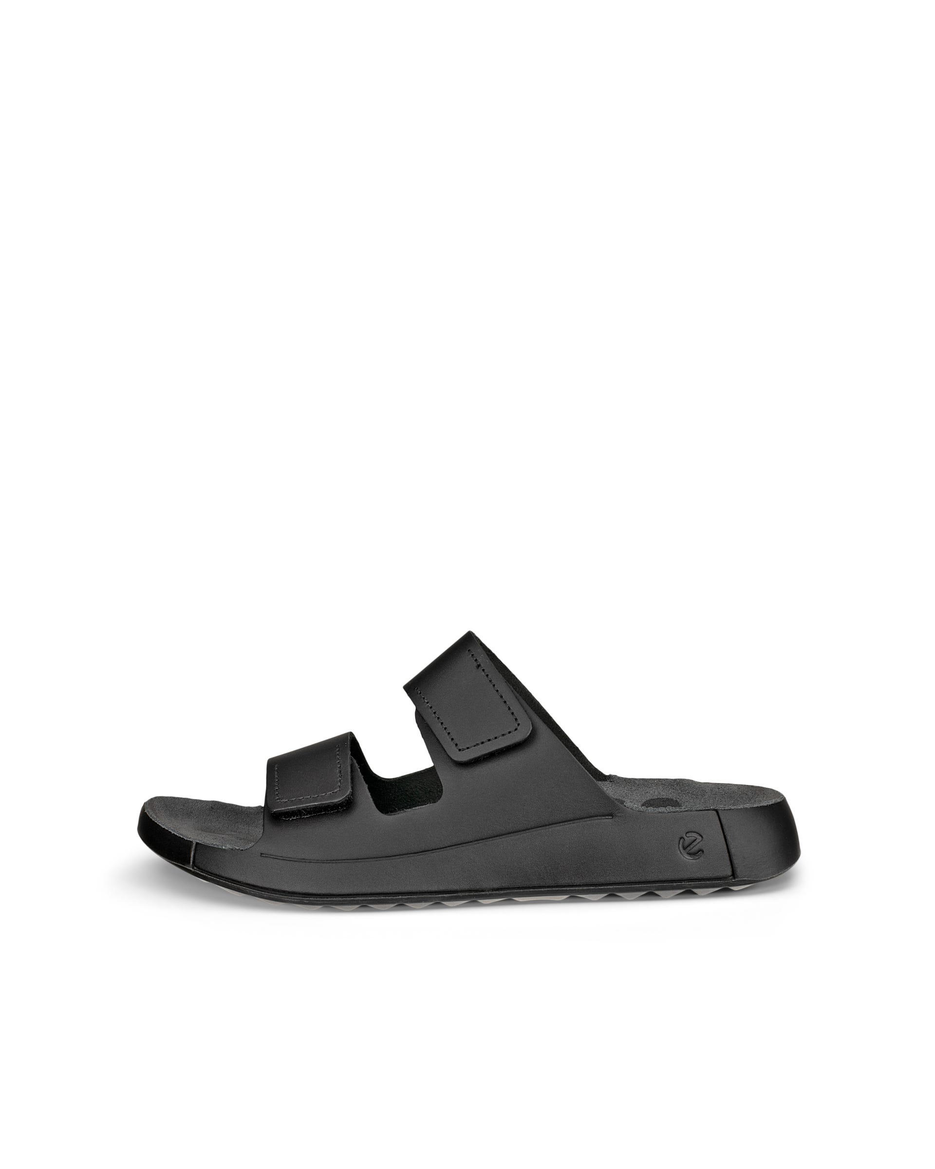 ECCO Men Cozmo Slide Sandal - Black - Outside