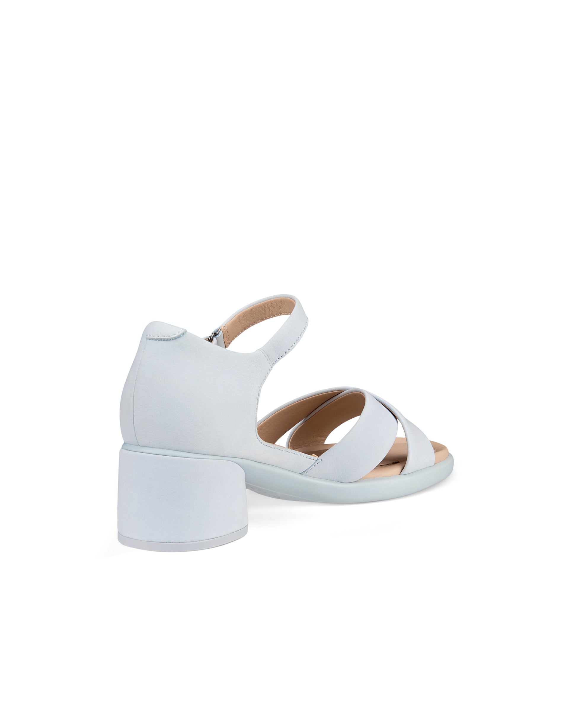 Sandalias de ante con tacón ECCO® Sculpted Sandal LX 35 para mujer - Azul - Back