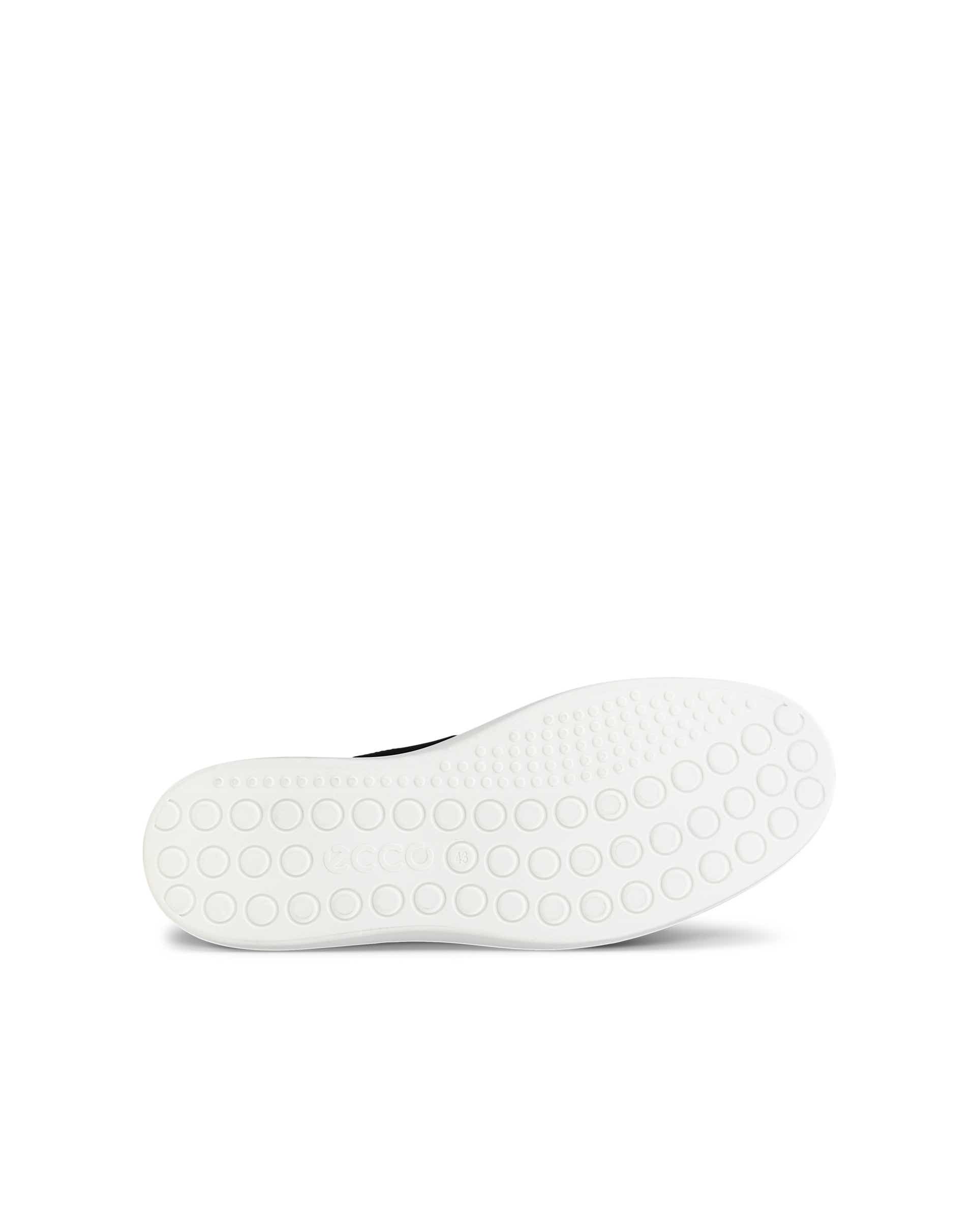 ECCO® CLASSIC SNEAKER chaussures sans lacet en nubuck pour homme - Noir - Sole