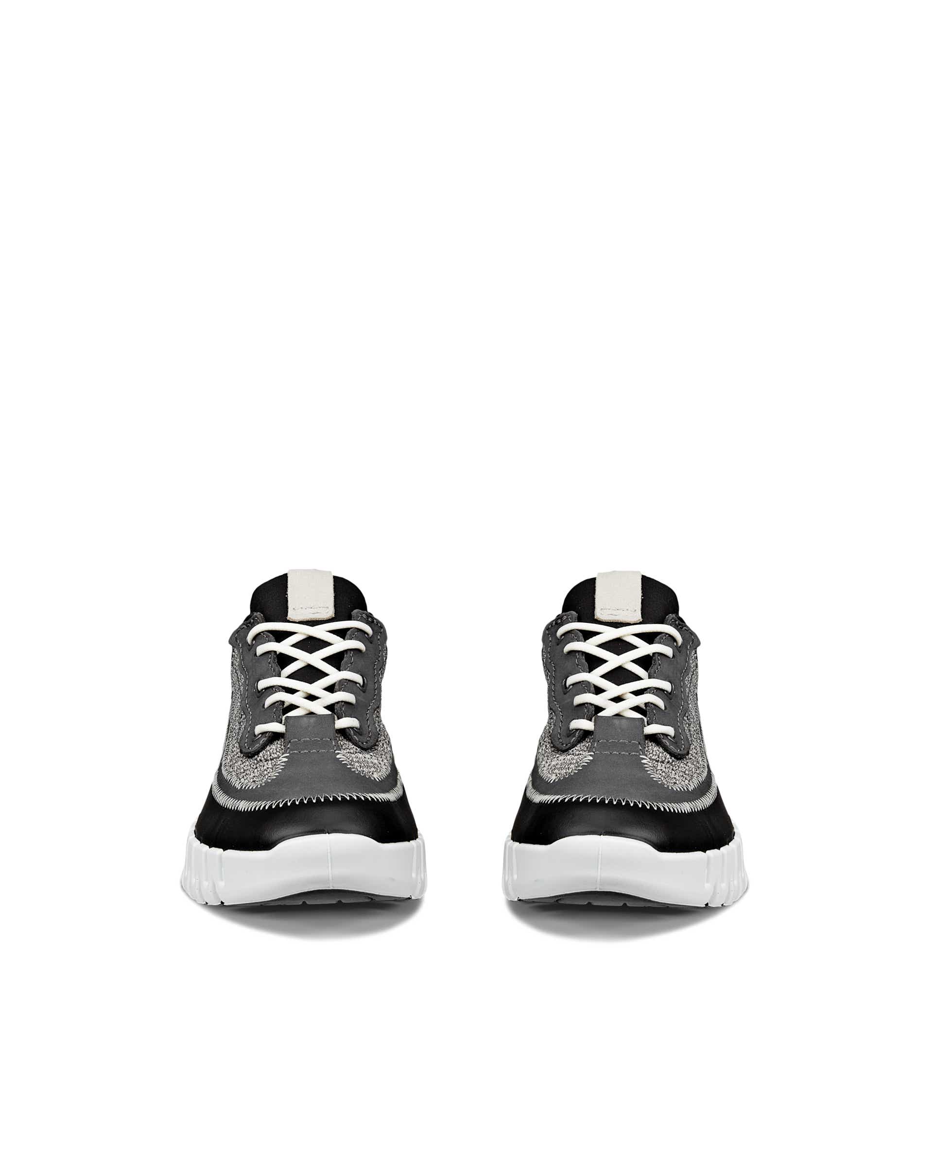 ECCO® GRUUV Damen Ledersneaker - Schwarz - Front pair