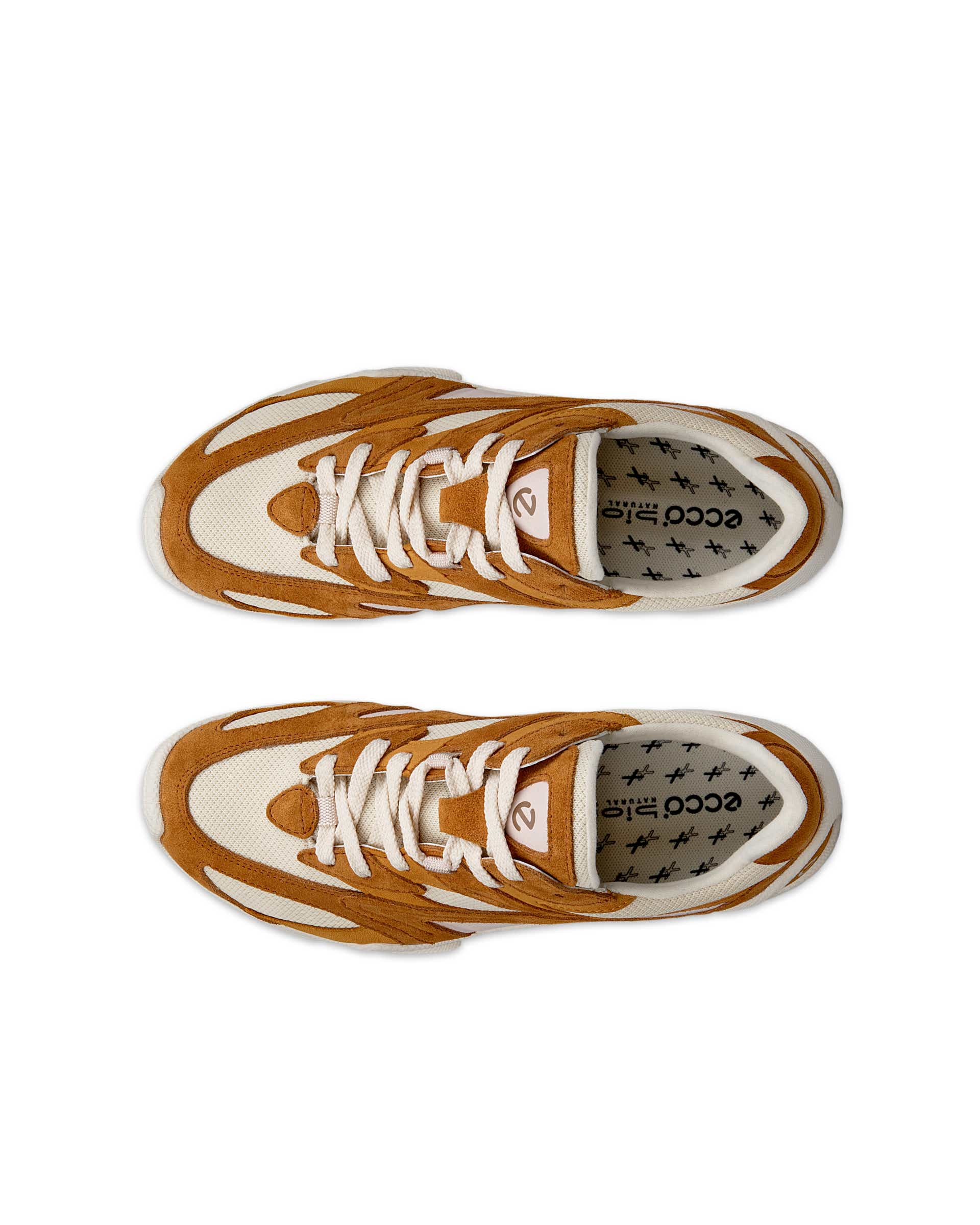 ECCO® BIOM C-TRAIL Damen Sneaker aus Veloursleder - Braun - Top left pair