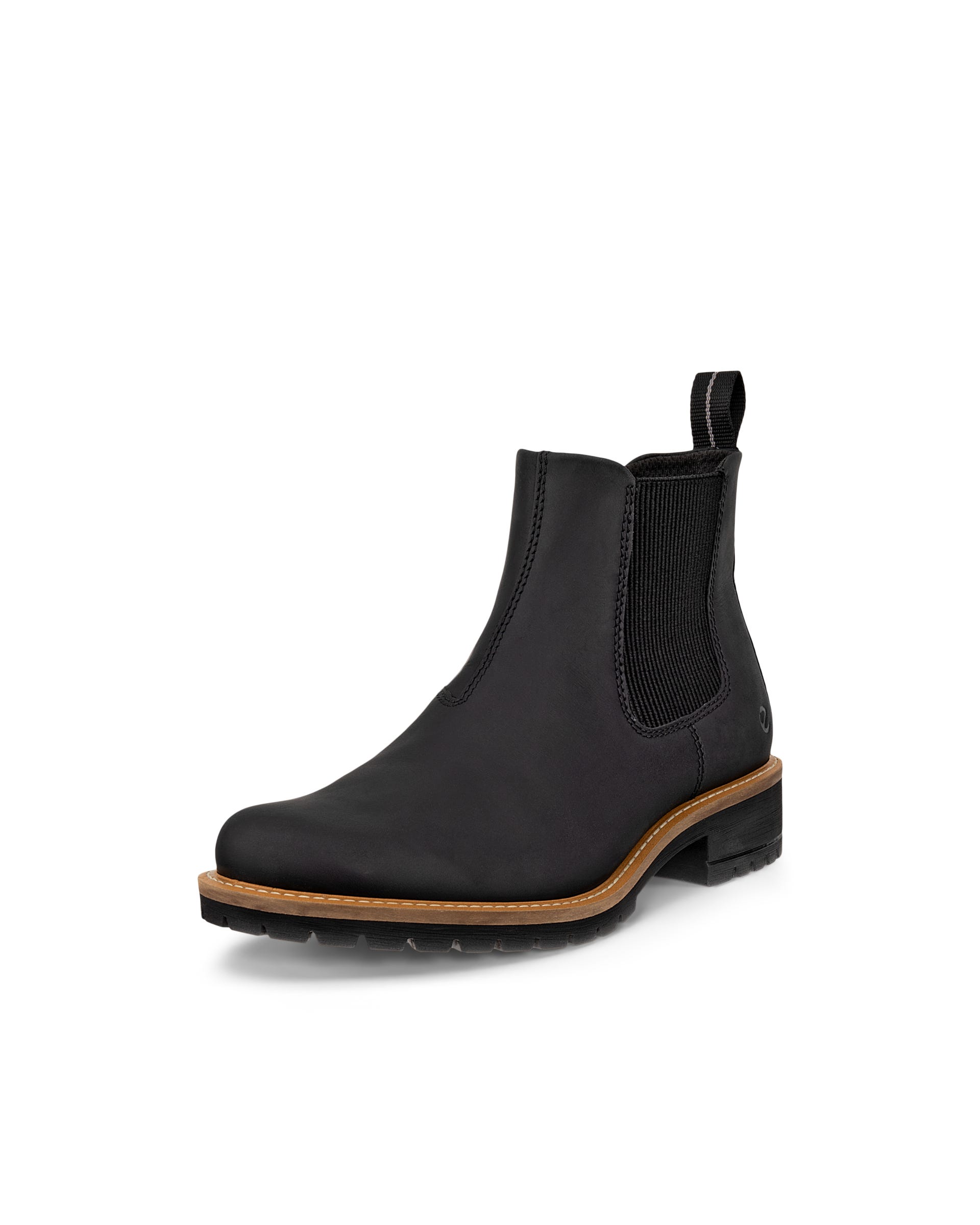 ECCO® ELAINA Damen Chelsea Boot aus Nubukleder - Schwarz - Outside