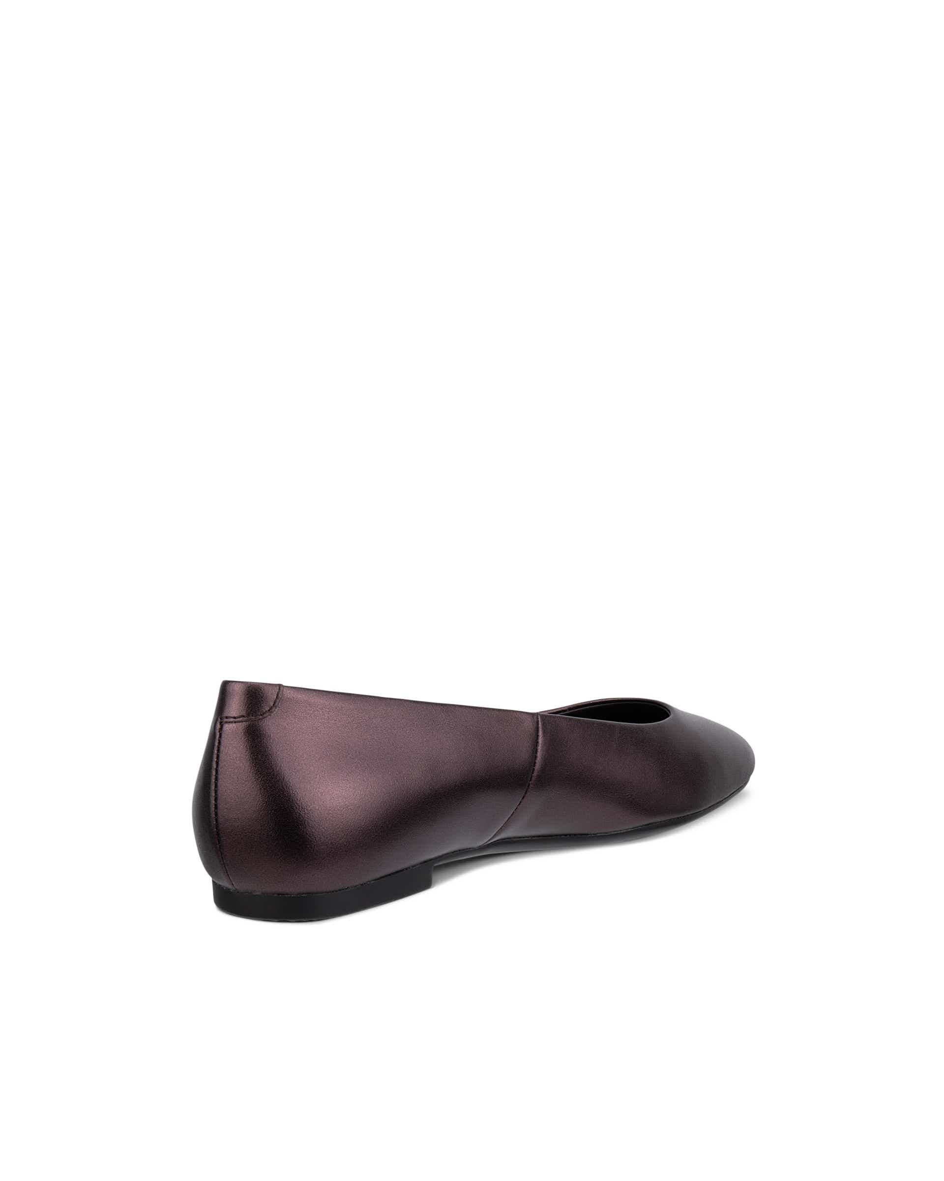 Damskie skórzane baleriny ECCO® MARGOT - Fioletowy - Back