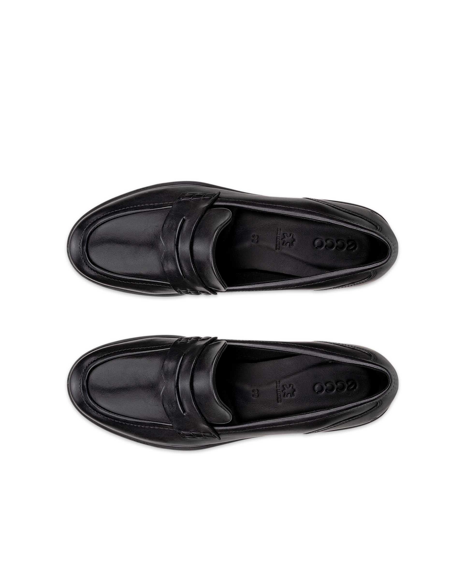Dámské kožené mokasíny ECCO® DRESS CLASSIC 15 - Černá - Top left pair