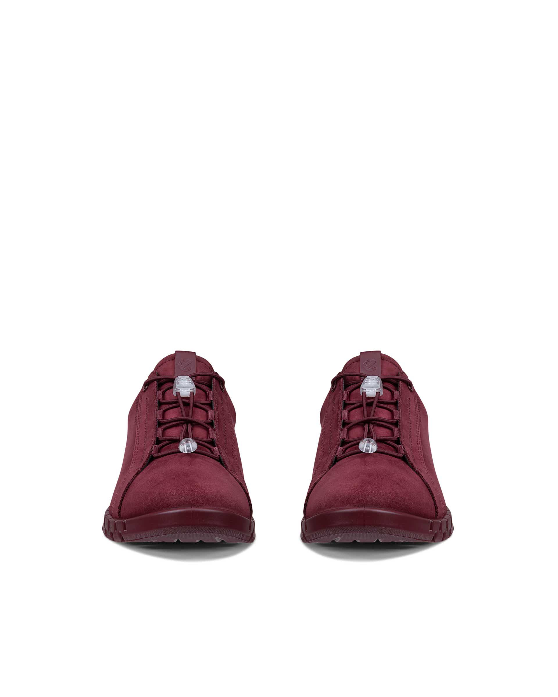 Women's ECCO® GRUUV LITE Nubuck Sneaker - Red - Front pair