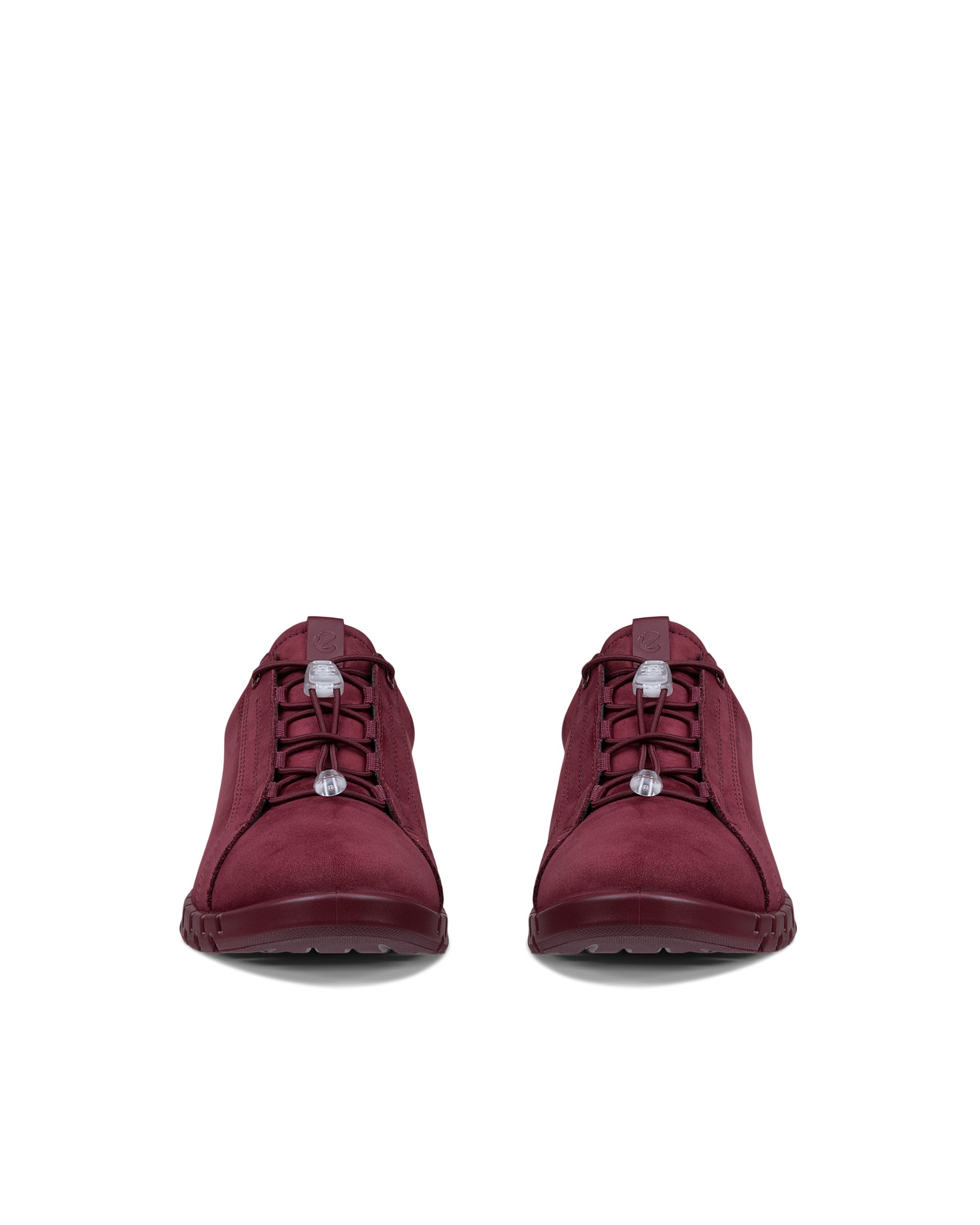 Women's ECCO® GRUUV LITE Nubuck Sneaker - Red - Front pair
