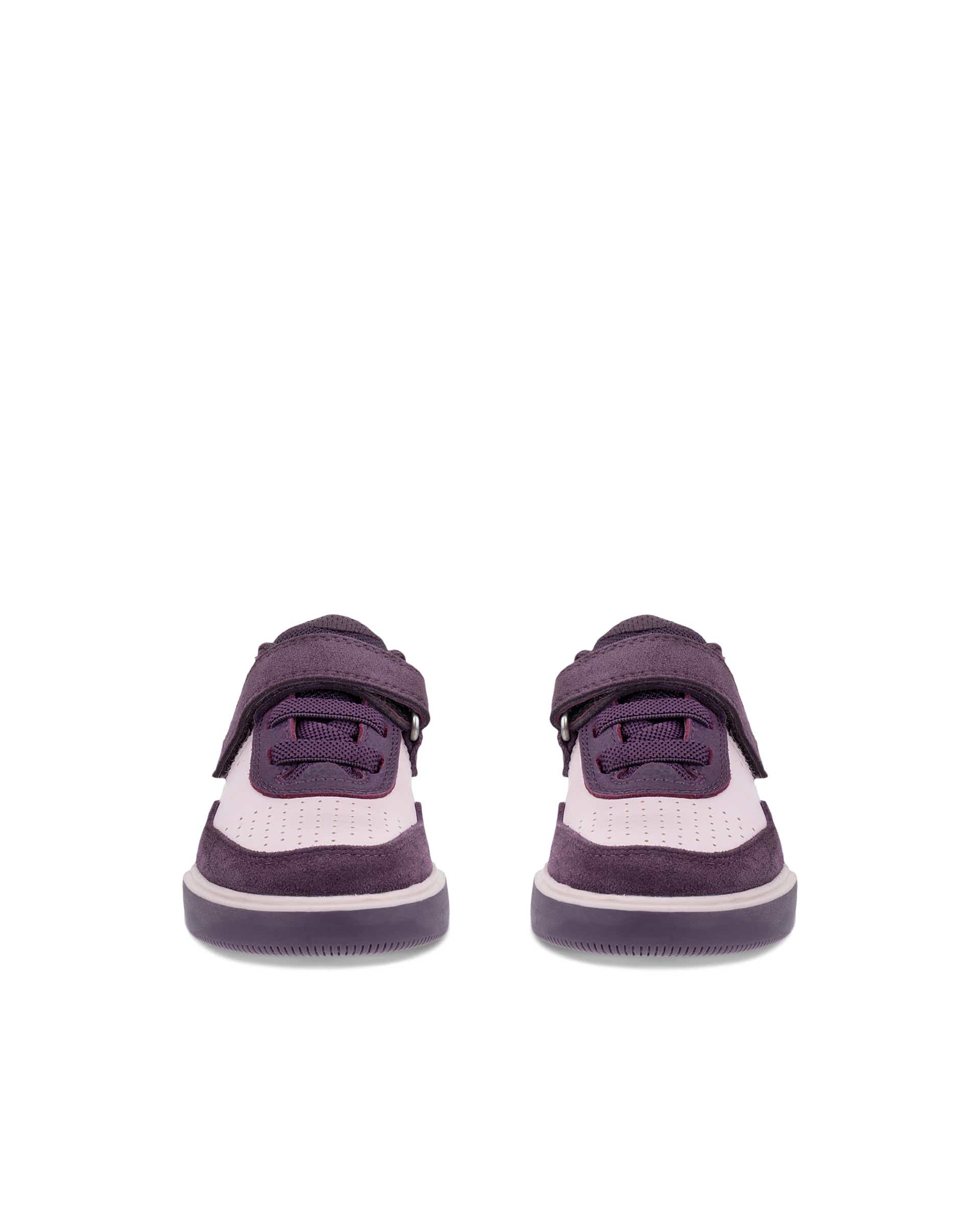 ECCO® STREET COURT K gyerek bőr sneaker - Lila - Front pair