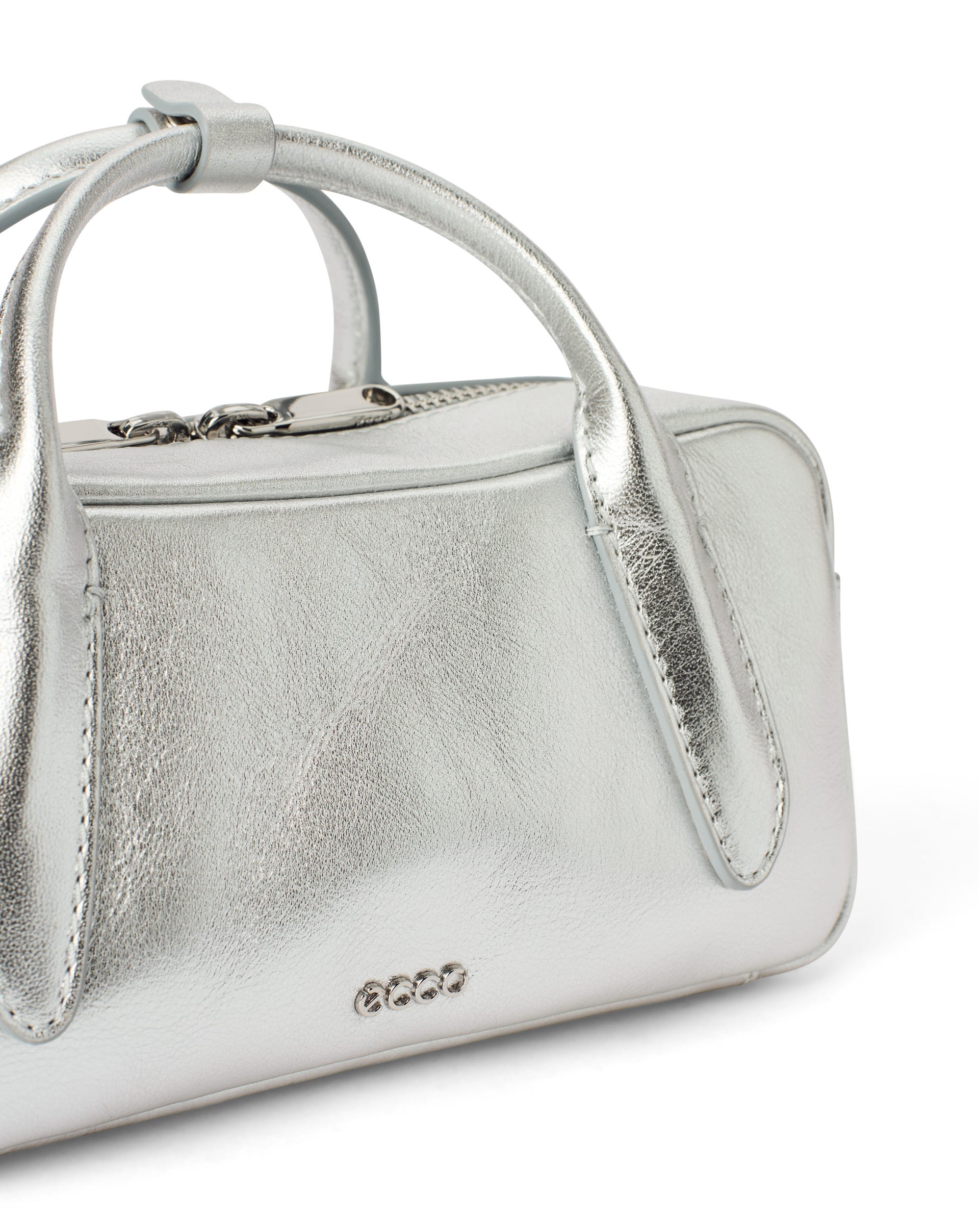 ECCO® BOWLING BAG S ženske kožna bowling torba - Srebrna - Main