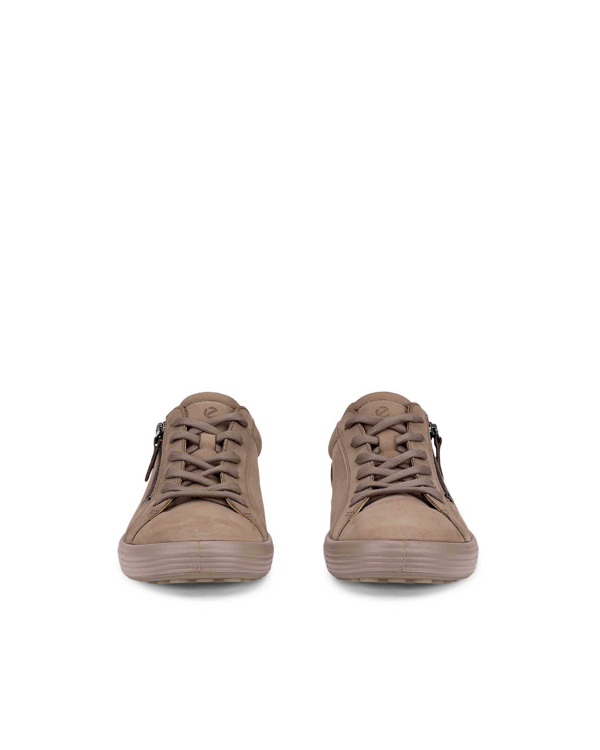 Dámské nubukové tenisky ECCO® SOFT 7 - Hnědá - Front pair